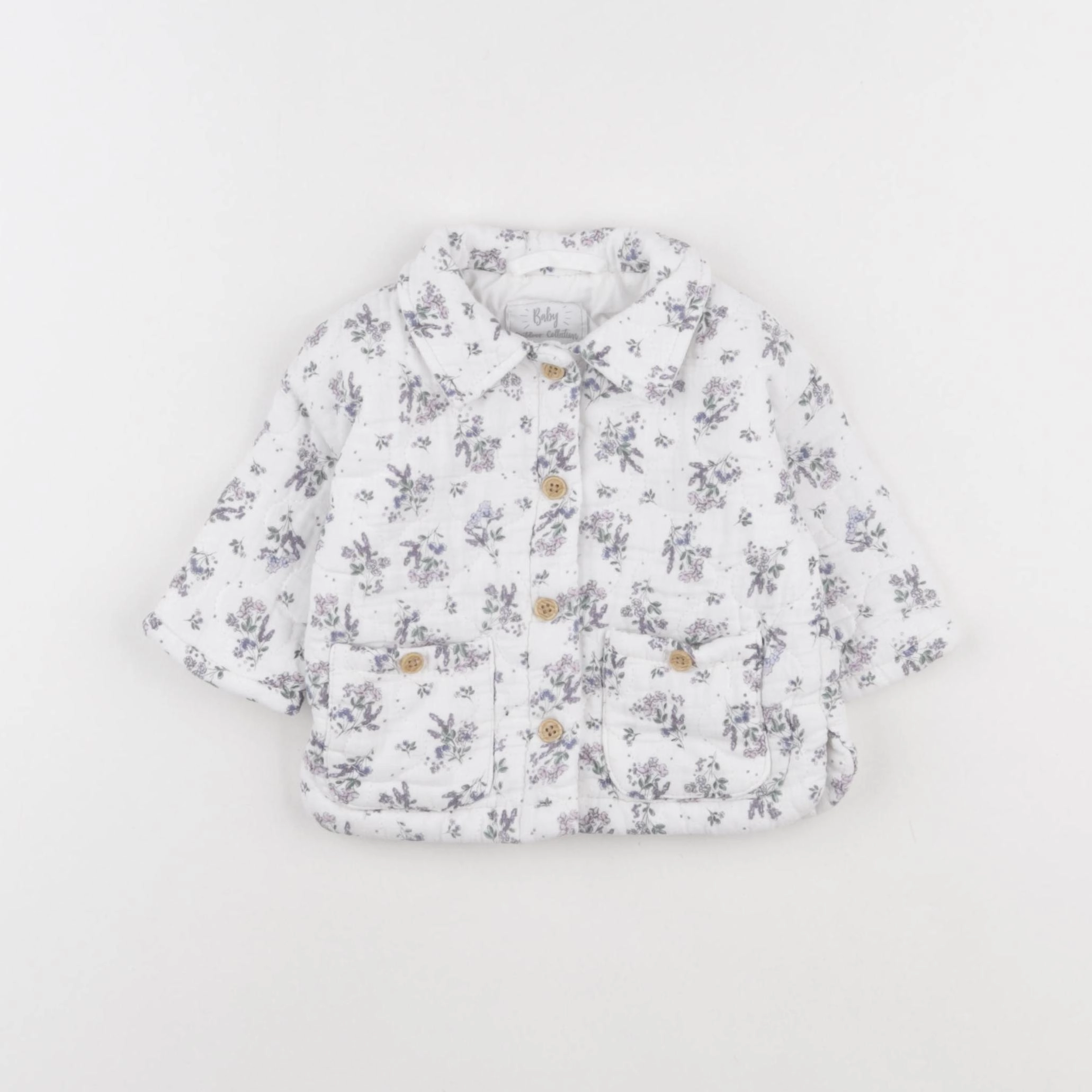 Vertbaudet - veste blanc - 3 mois