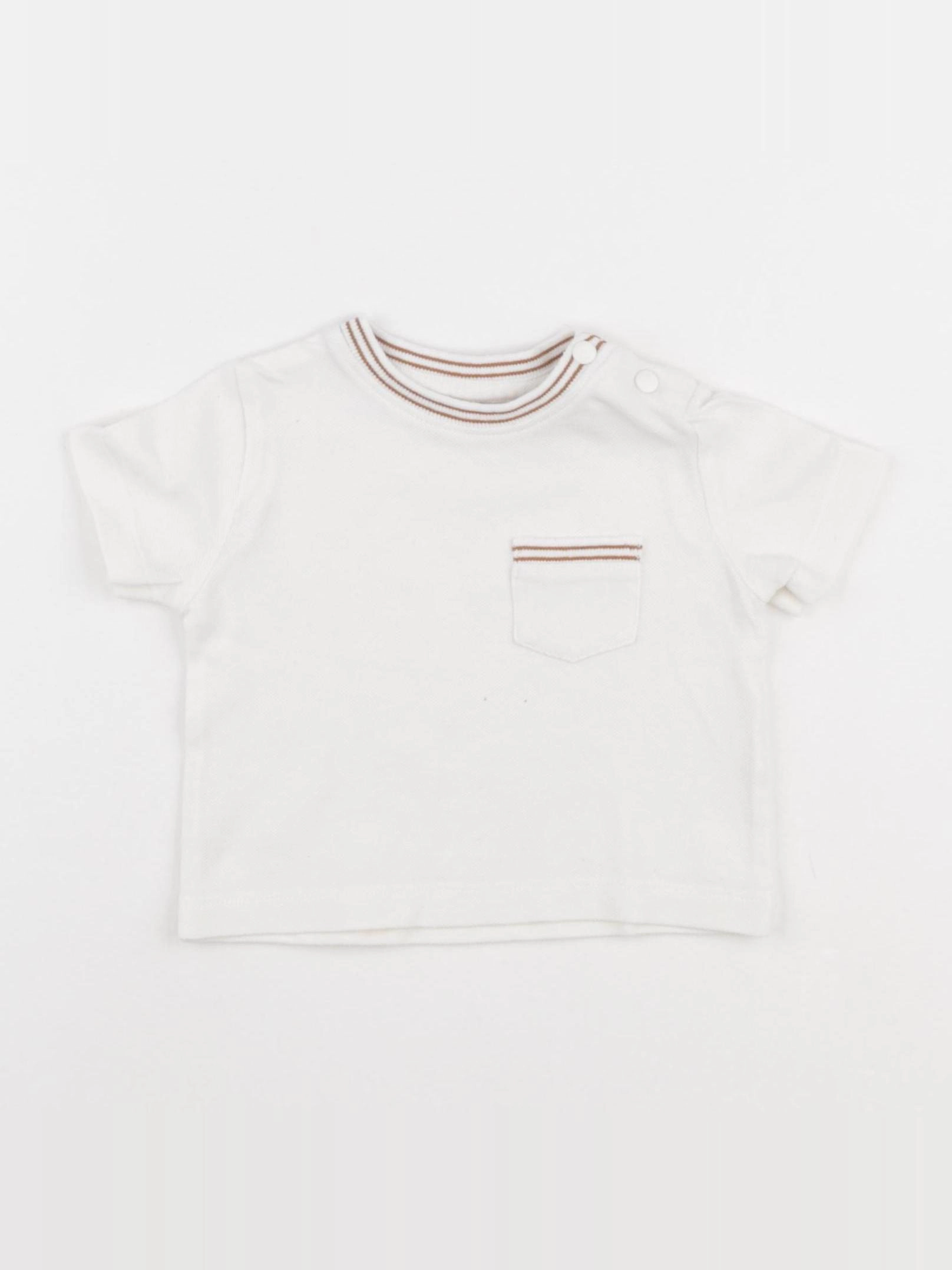 Boutchou - tee-shirt blanc - 6 mois