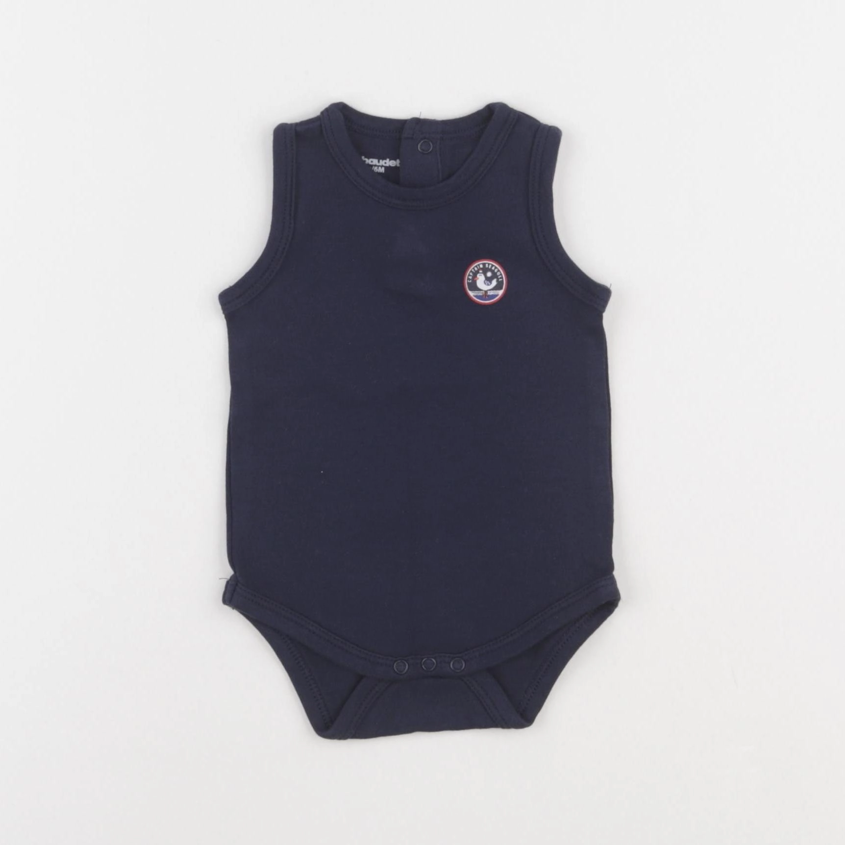 Vertbaudet - body bleu - 6 mois