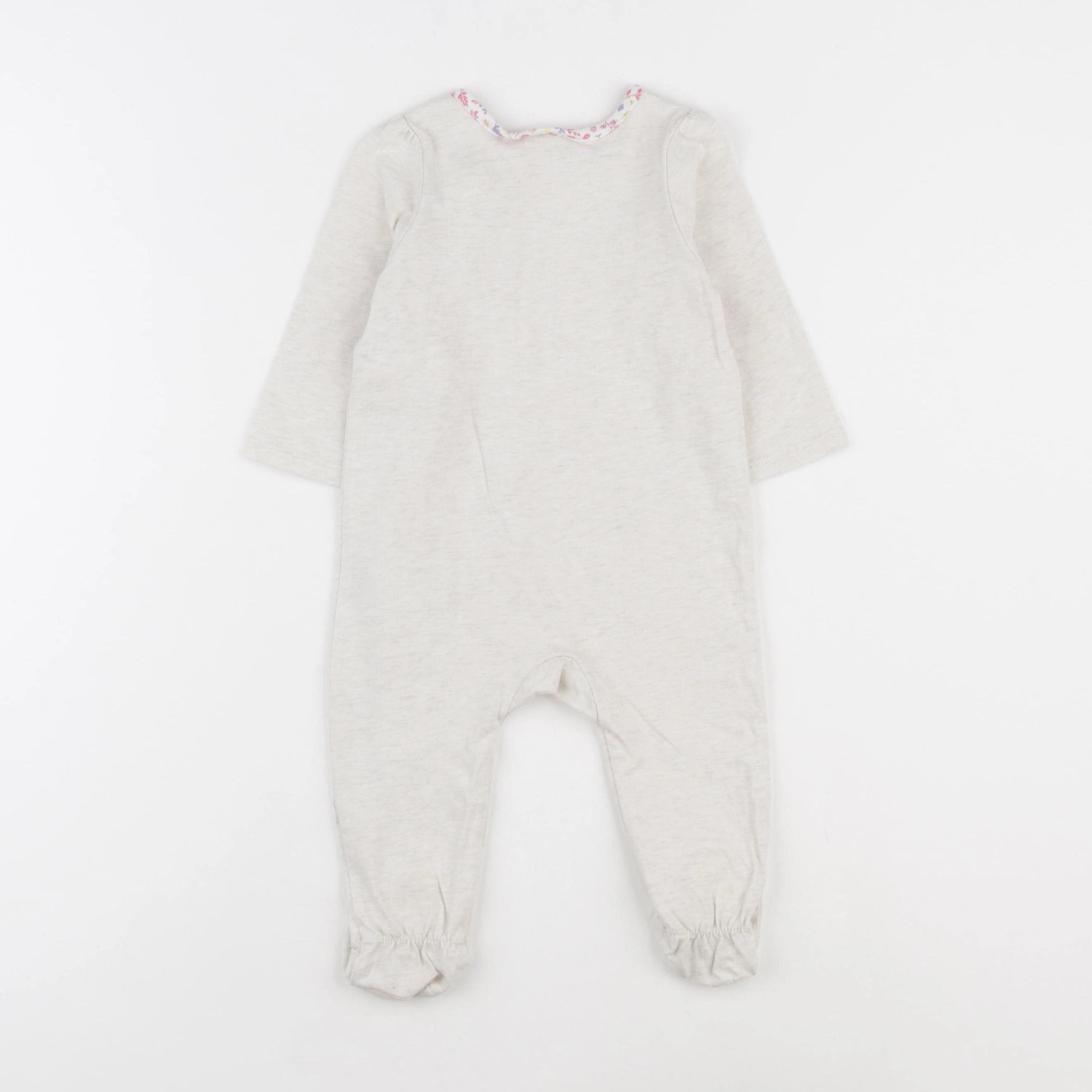 Tape à l'oeil - pyjama coton beige - 9 mois