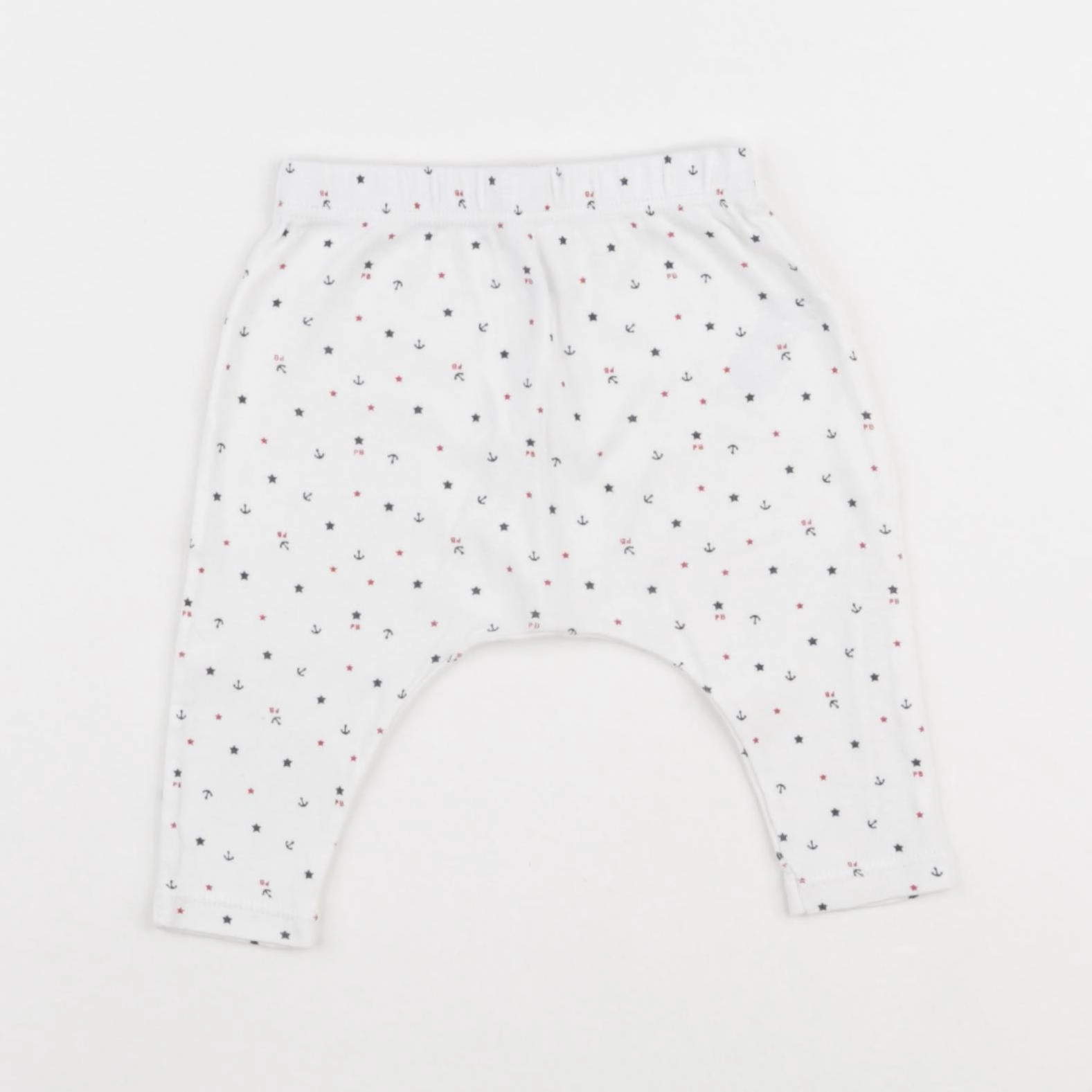Petit Bateau - sarouel blanc - 3 mois
