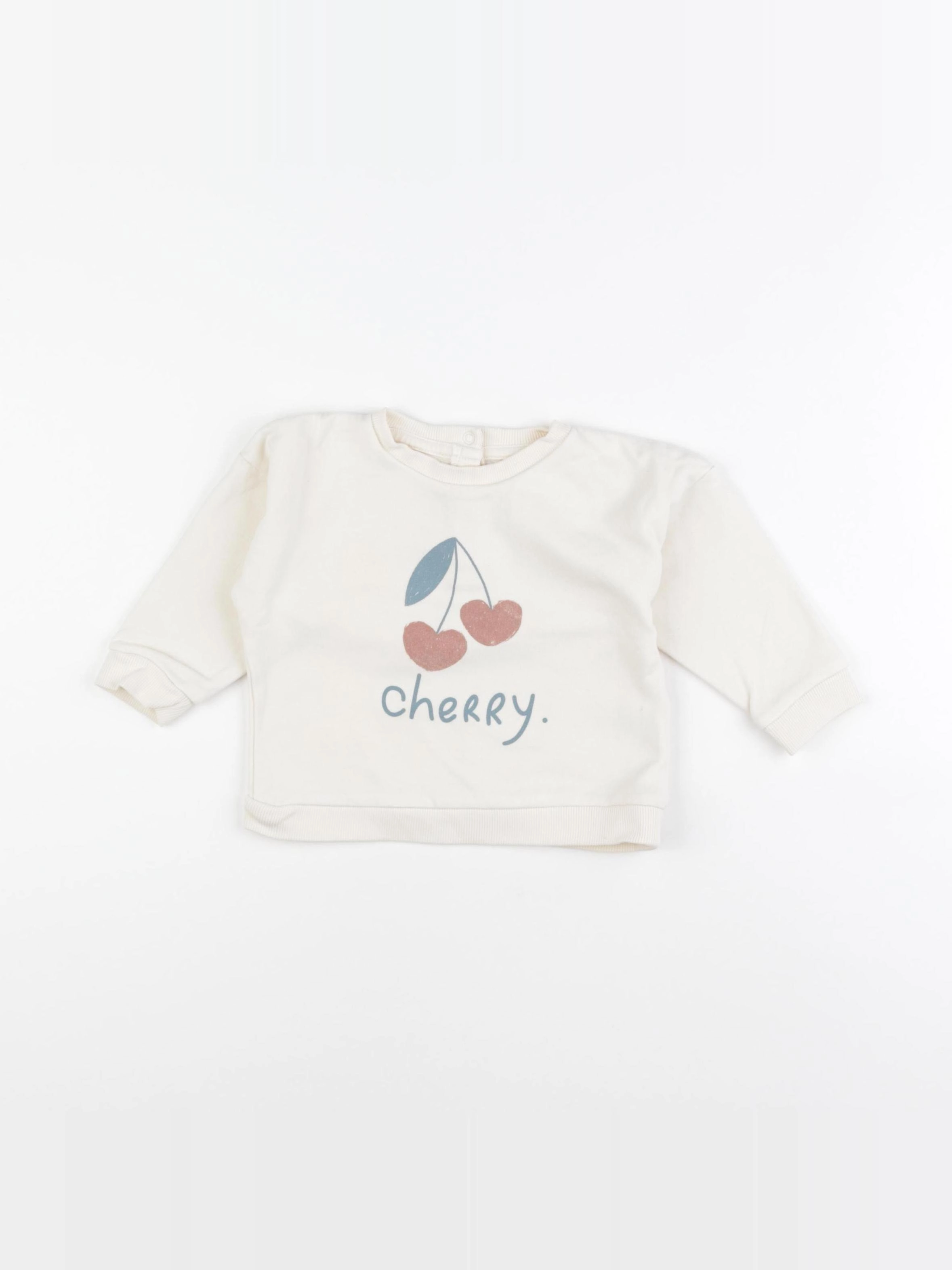 Vertbaudet - sweat beige - 12 mois