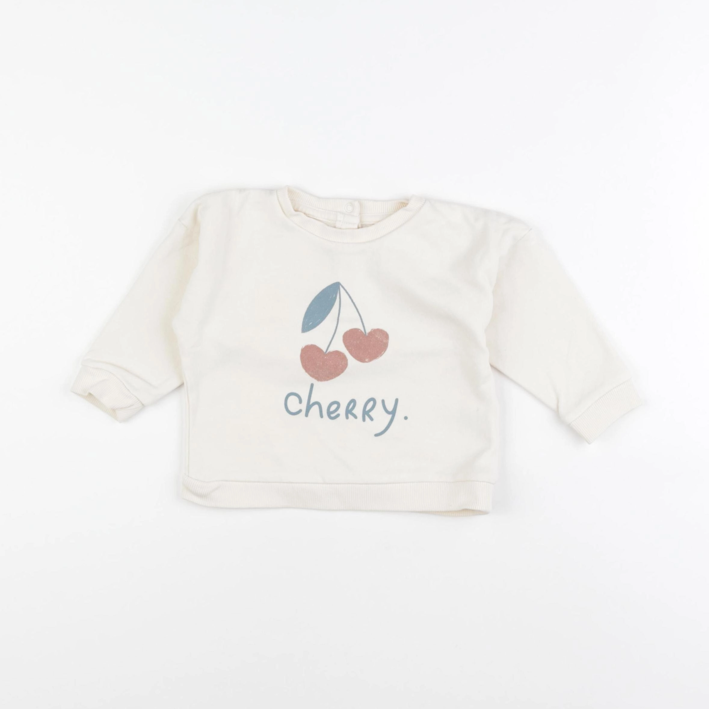 Vertbaudet - sweat beige - 12 mois