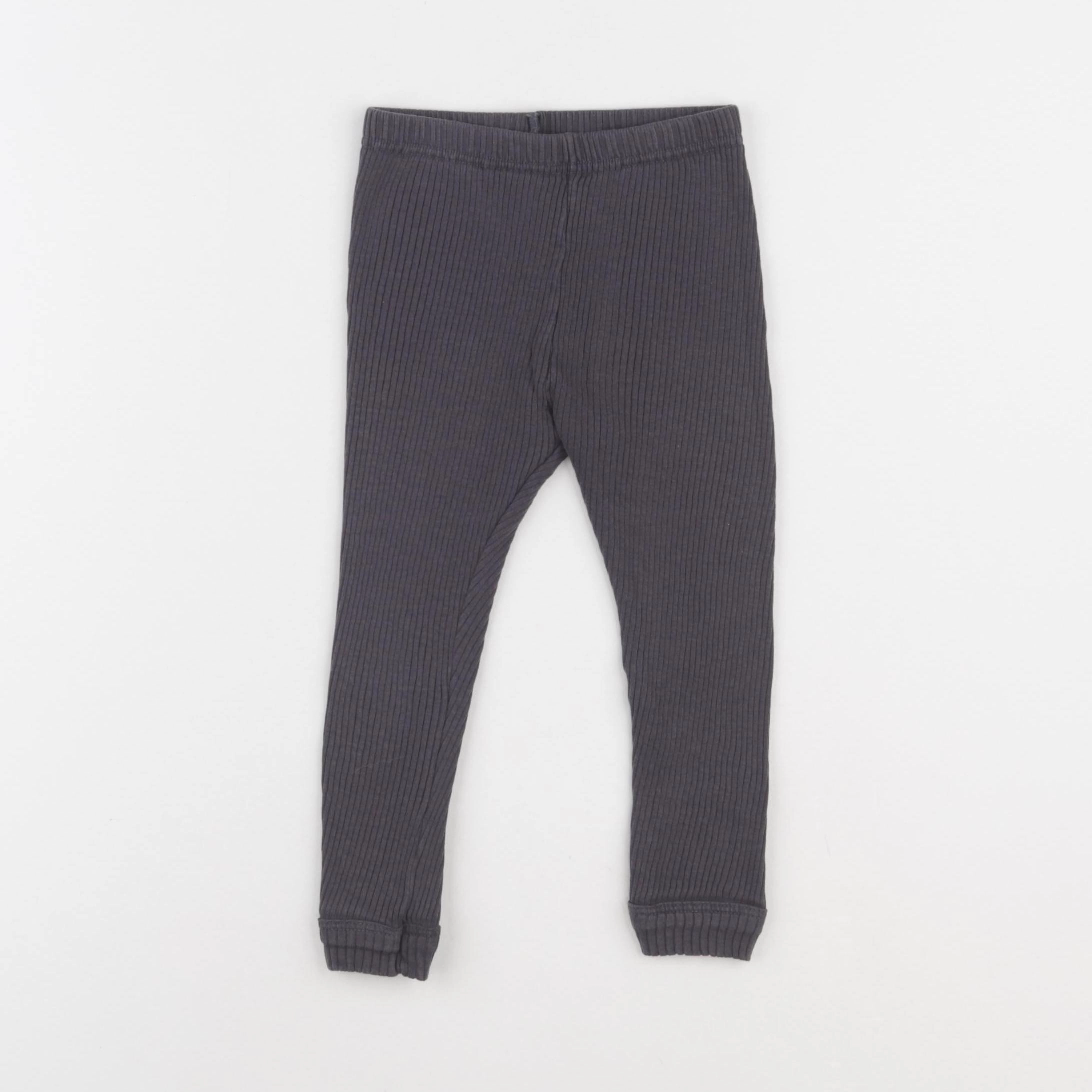 Petit Bateau - legging gris - 24 mois