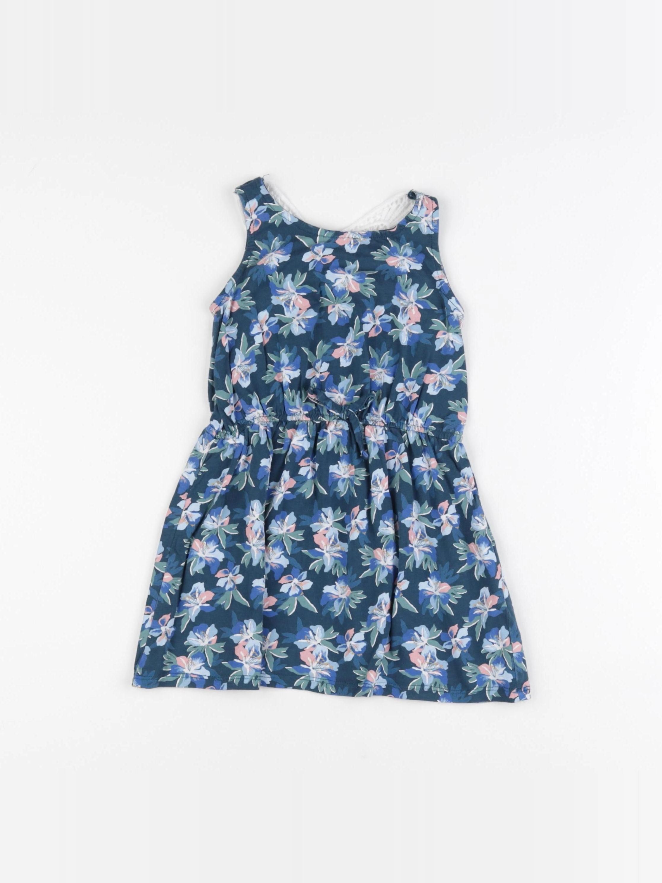 Vertbaudet - robe bleu, rose - 3 ans