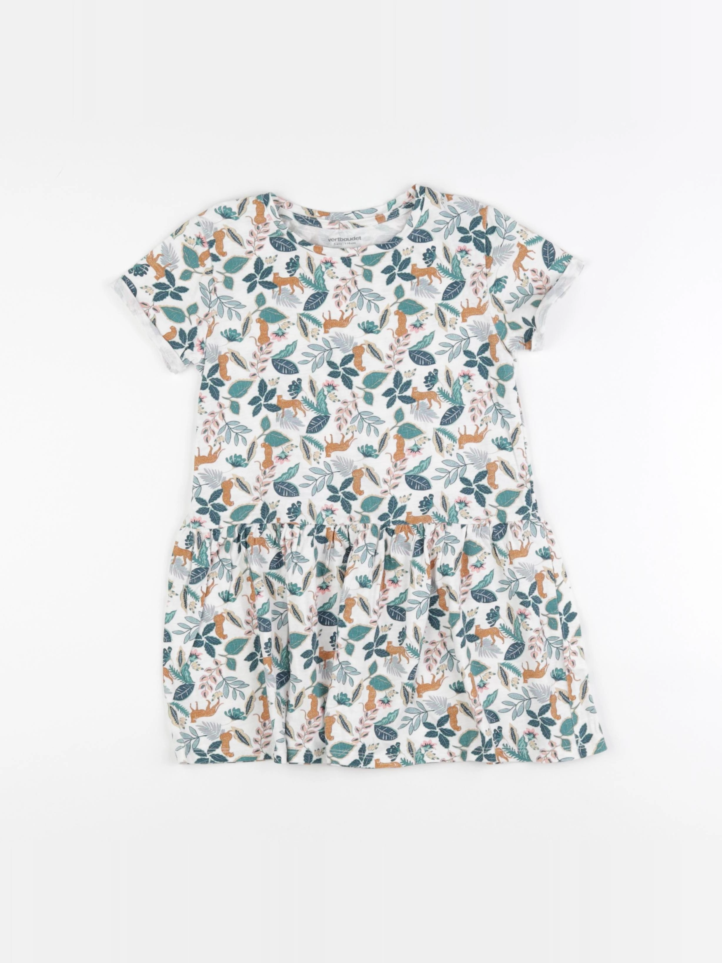 Vertbaudet - robe multicolore - 5 ans