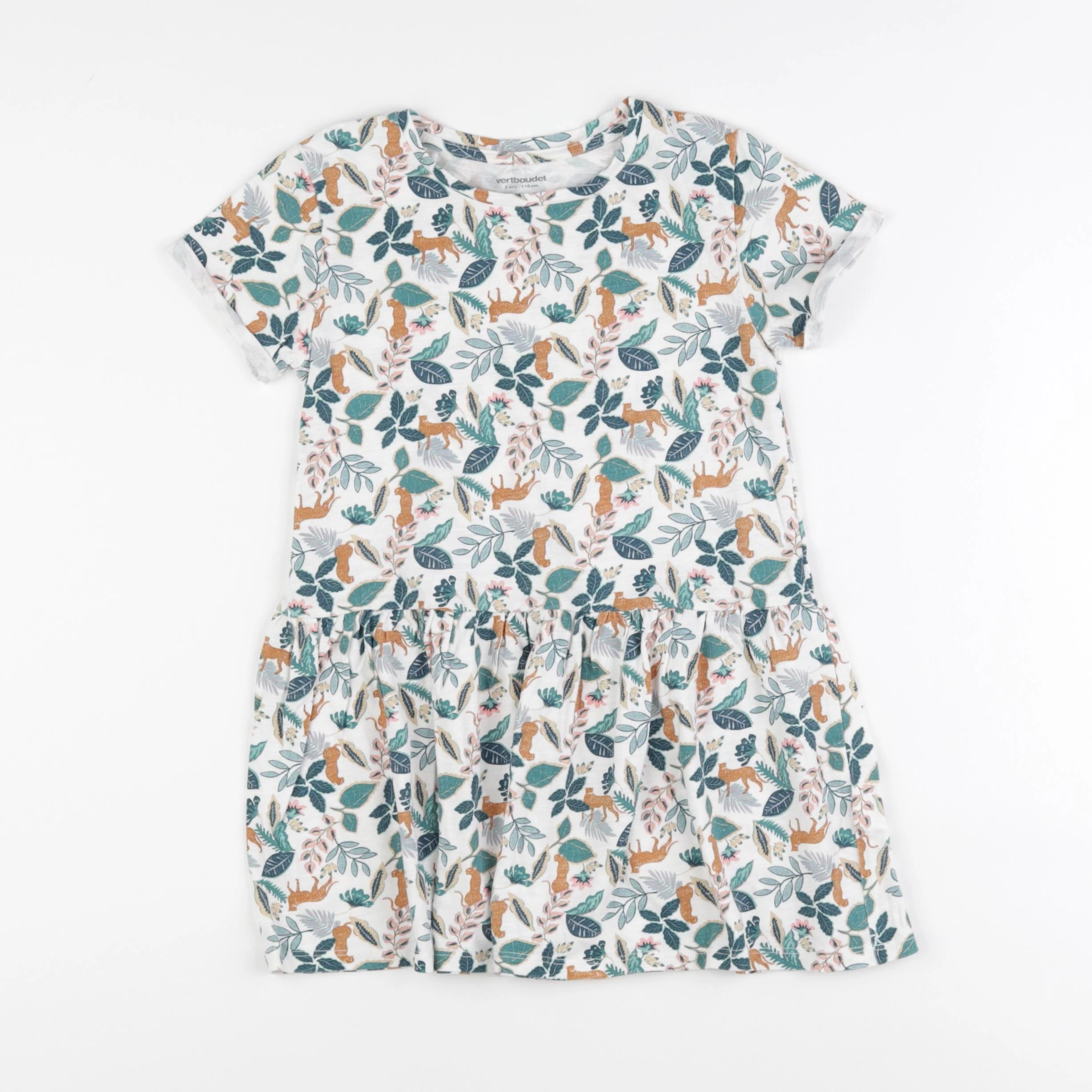 Vertbaudet - robe multicolore - 5 ans