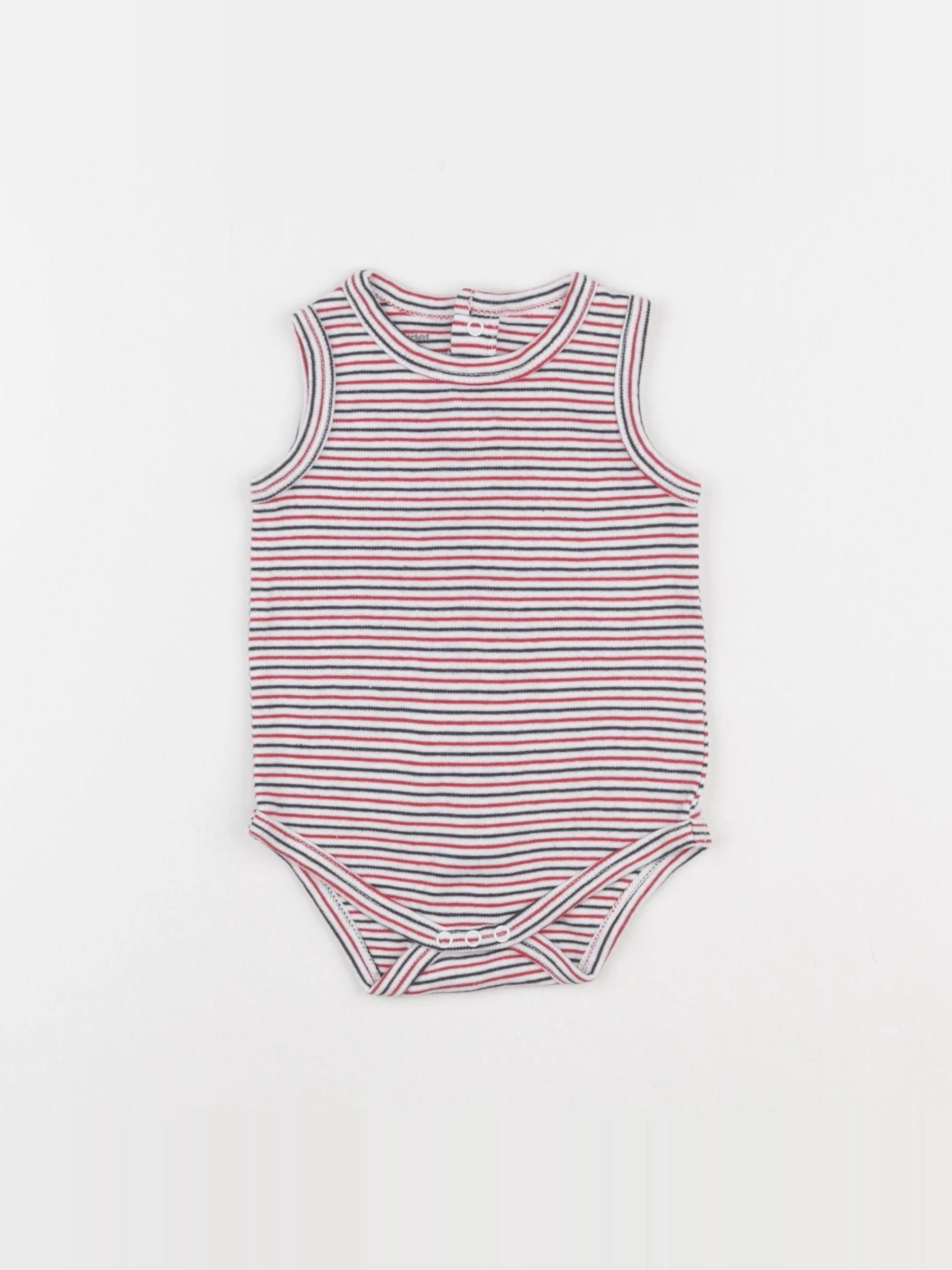 Vertbaudet - body rouge - 6 mois
