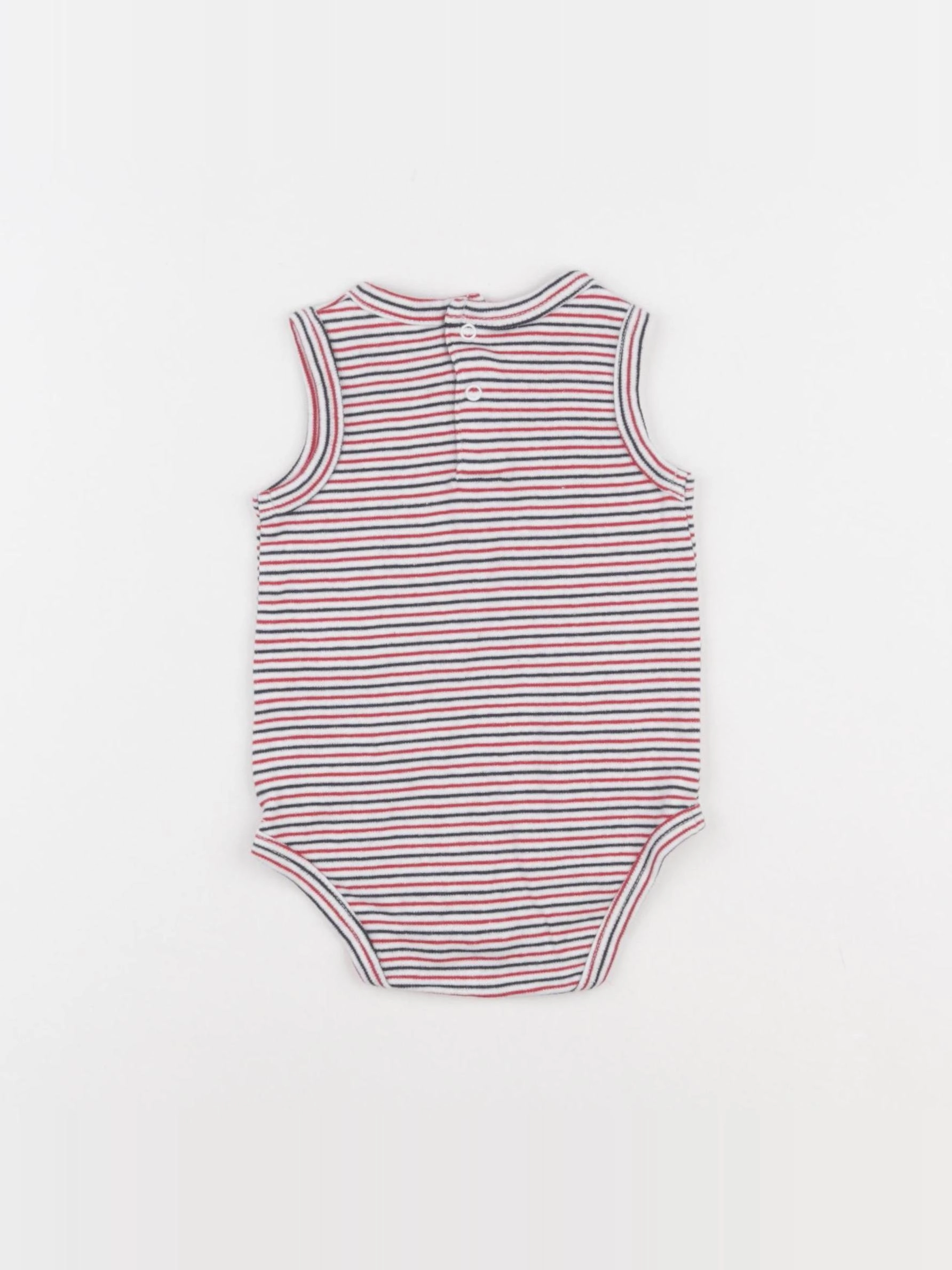 Vertbaudet - body rouge - 6 mois
