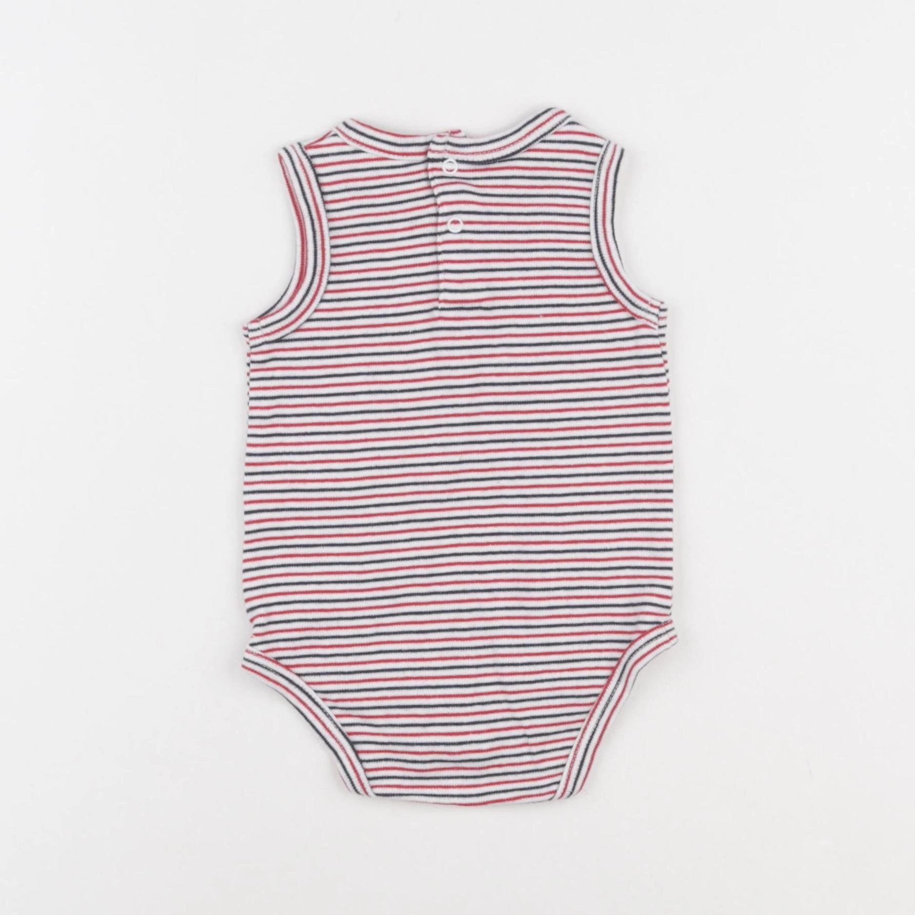 Vertbaudet - body rouge - 6 mois