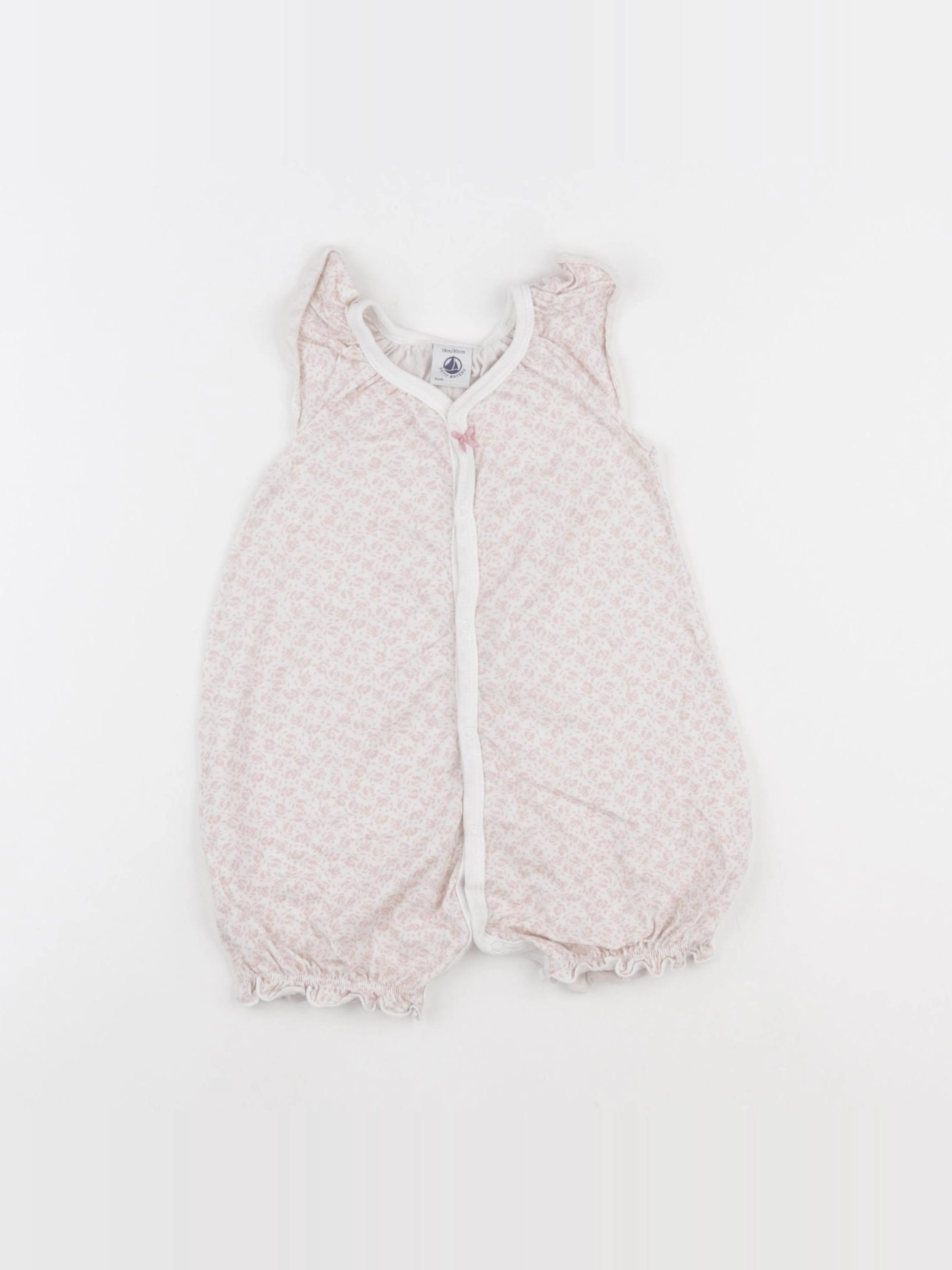 Petit Bateau - pyjama coton rose - 18 mois