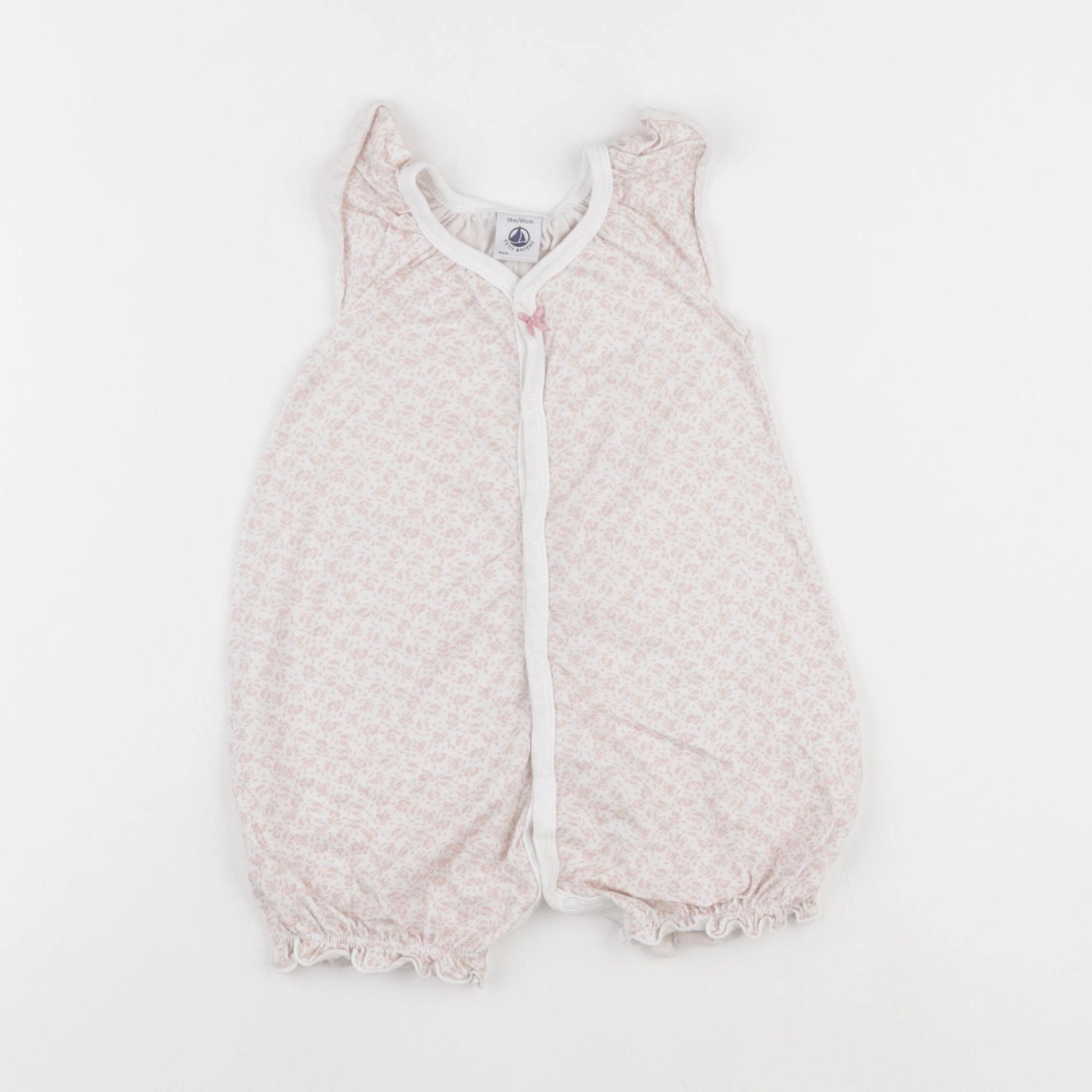Petit Bateau - pyjama coton rose - 18 mois