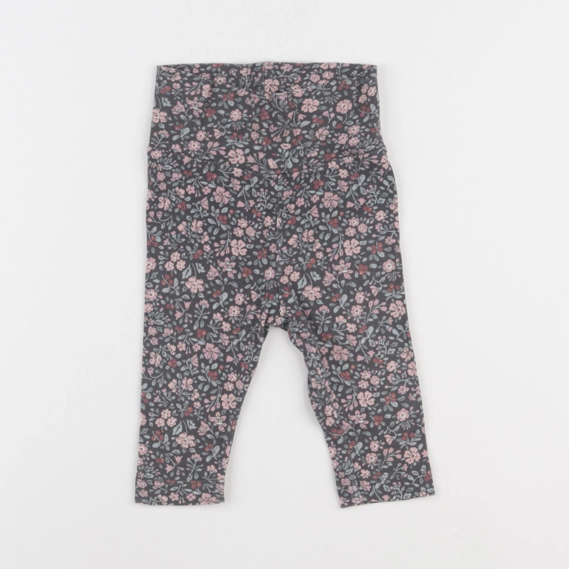 H&M - legging rose, gris - 3/6 mois