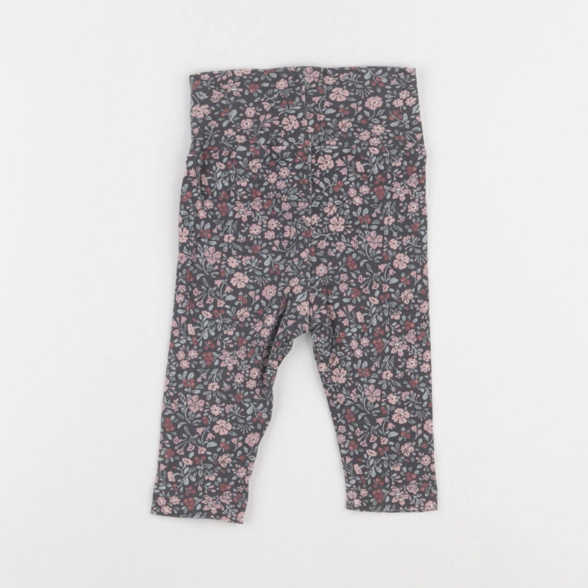 H&M - legging rose, gris - 3/6 mois