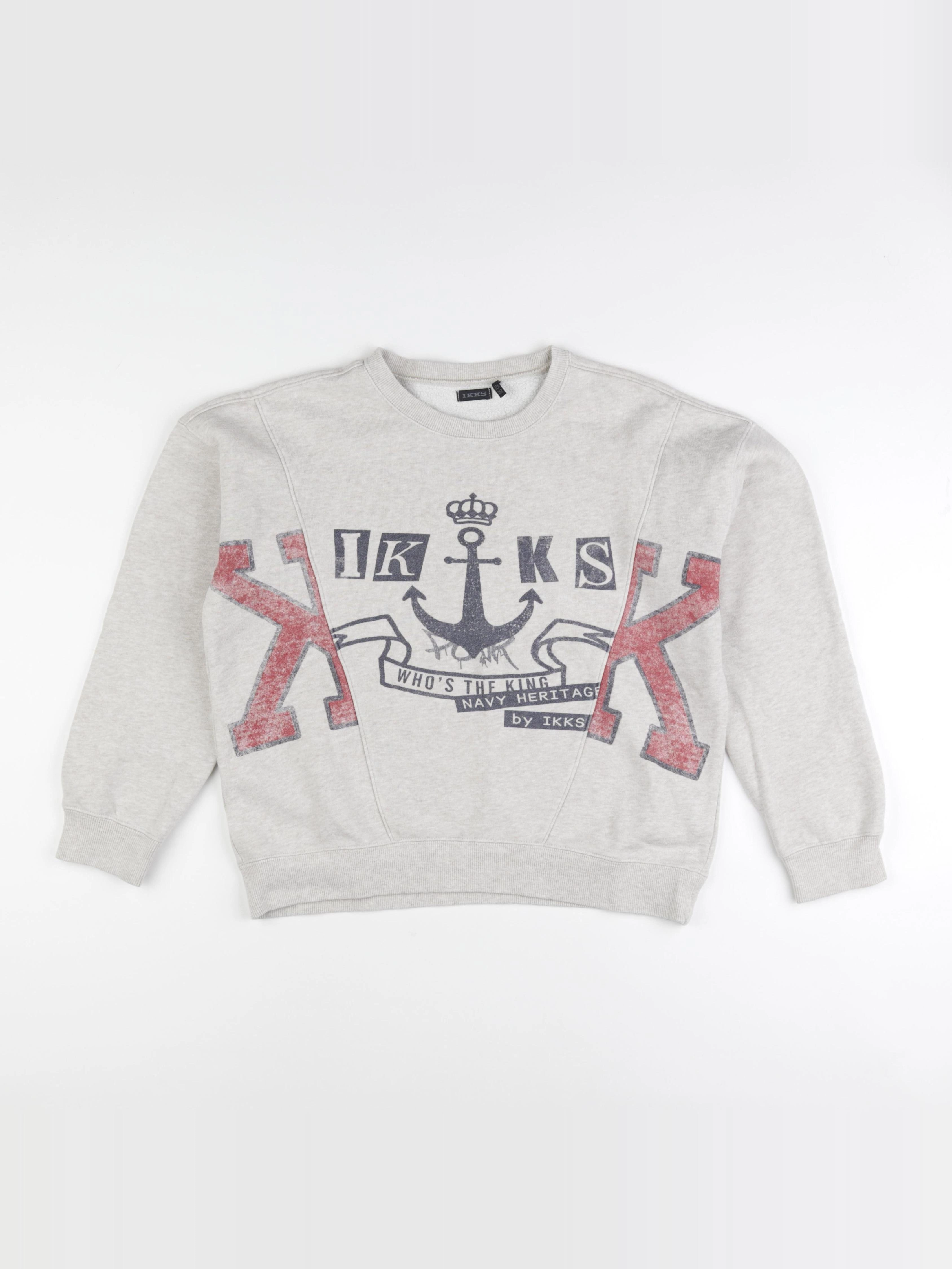 IKKS - sweat gris - 12 ans