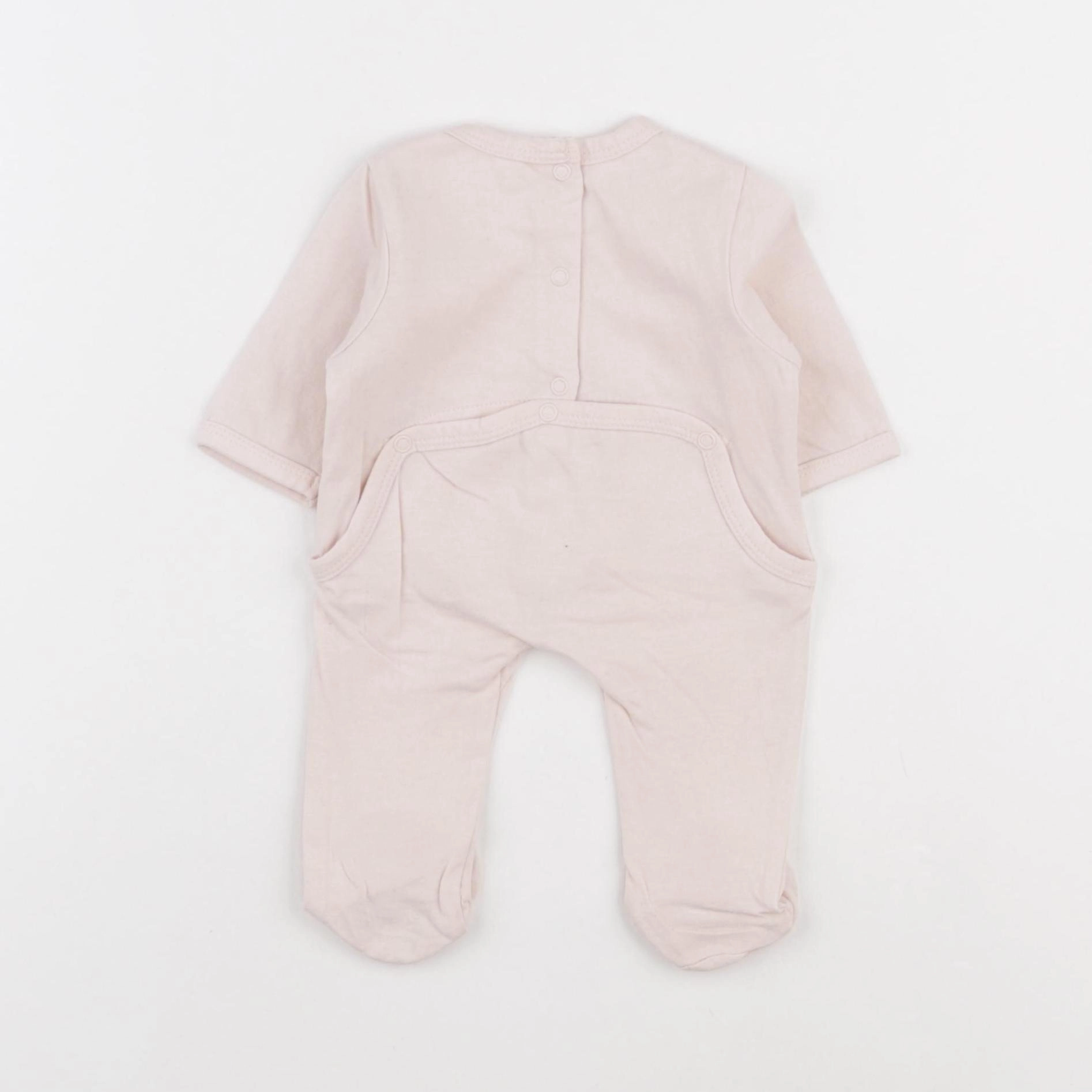 Vertbaudet - pyjama coton rose - 0 mois