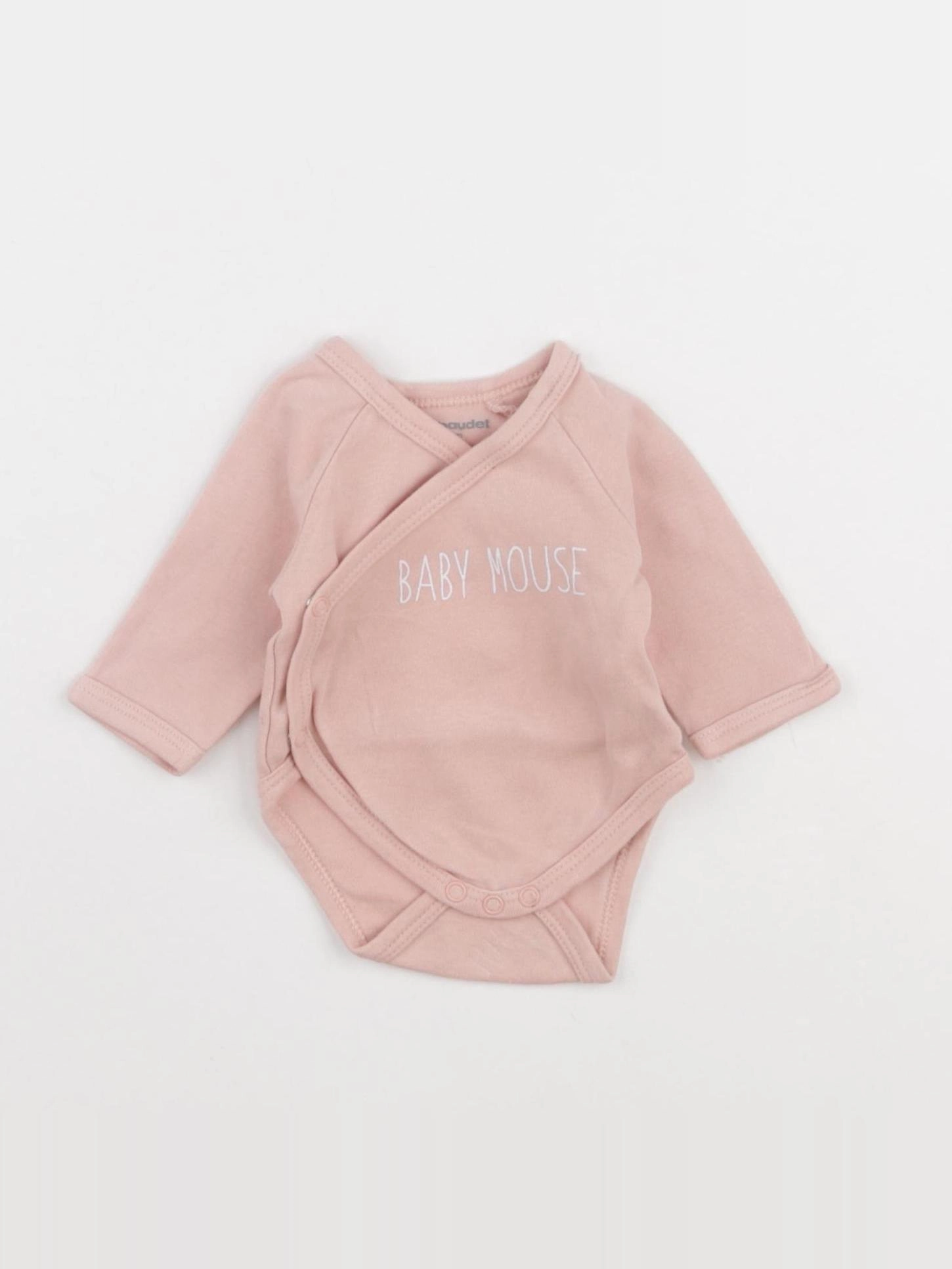 Vertbaudet - body rose - 0 mois