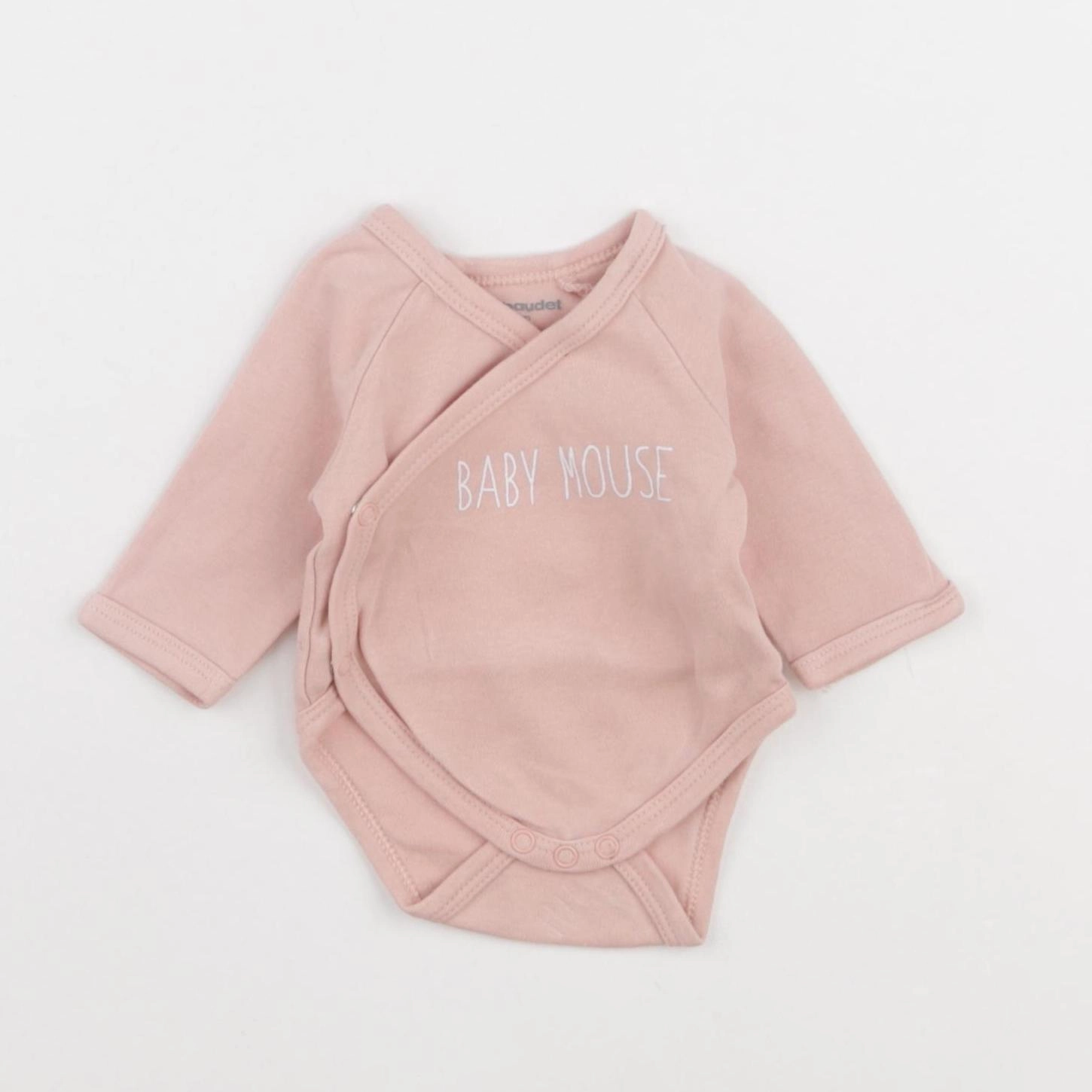Vertbaudet - body rose - 0 mois