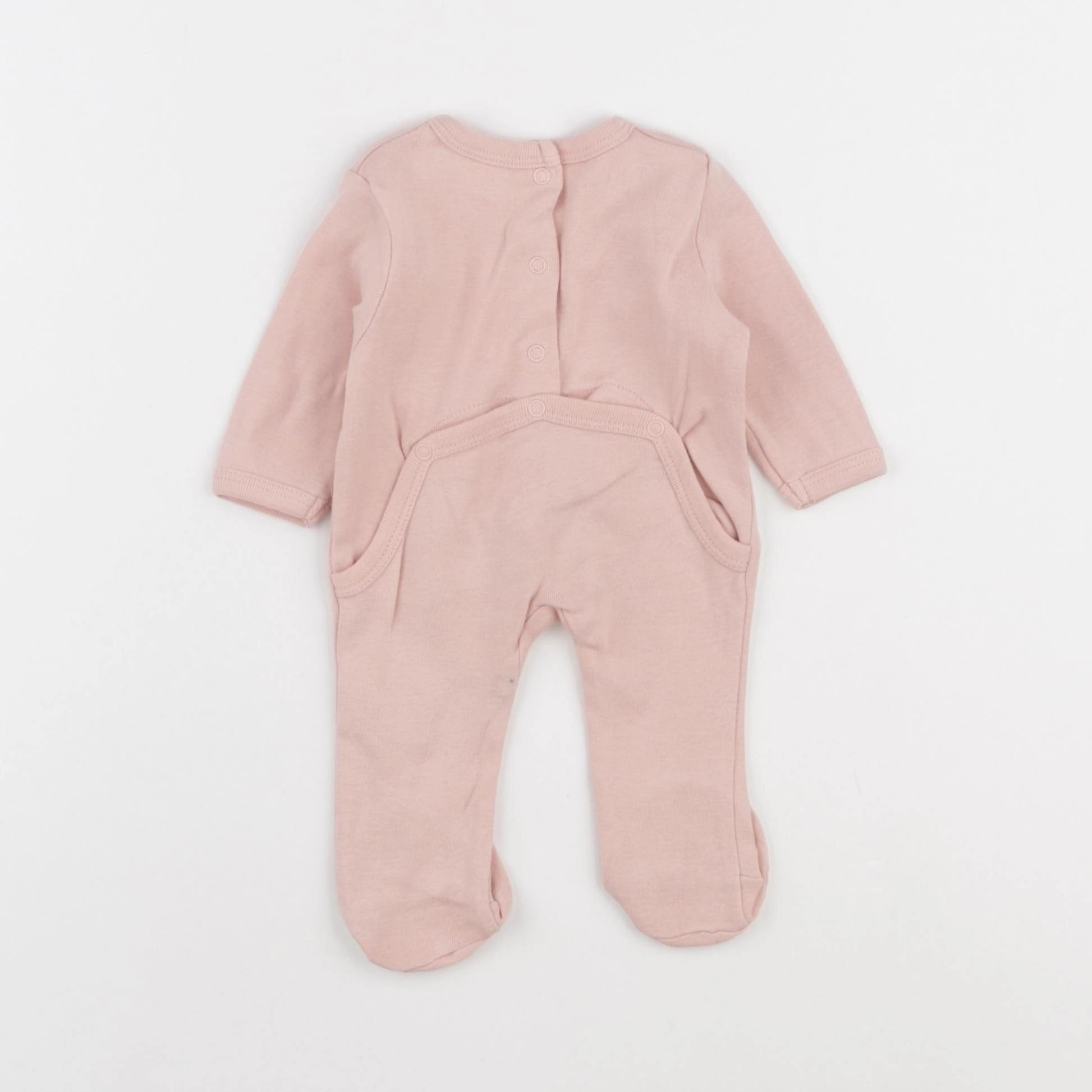 Vertbaudet - pyjama coton rose - 0 mois