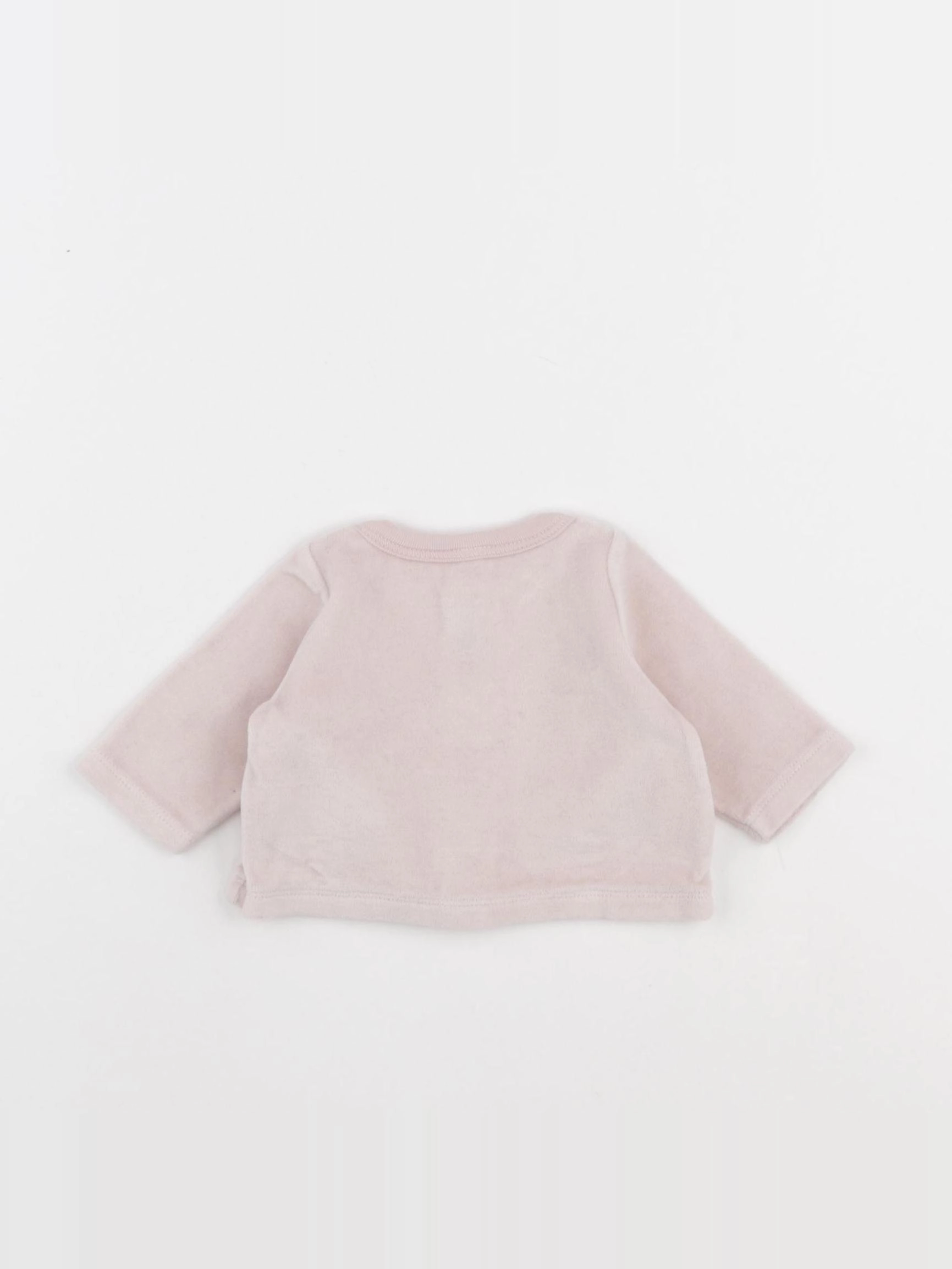 Petit Bateau - sweat rose - 0 mois