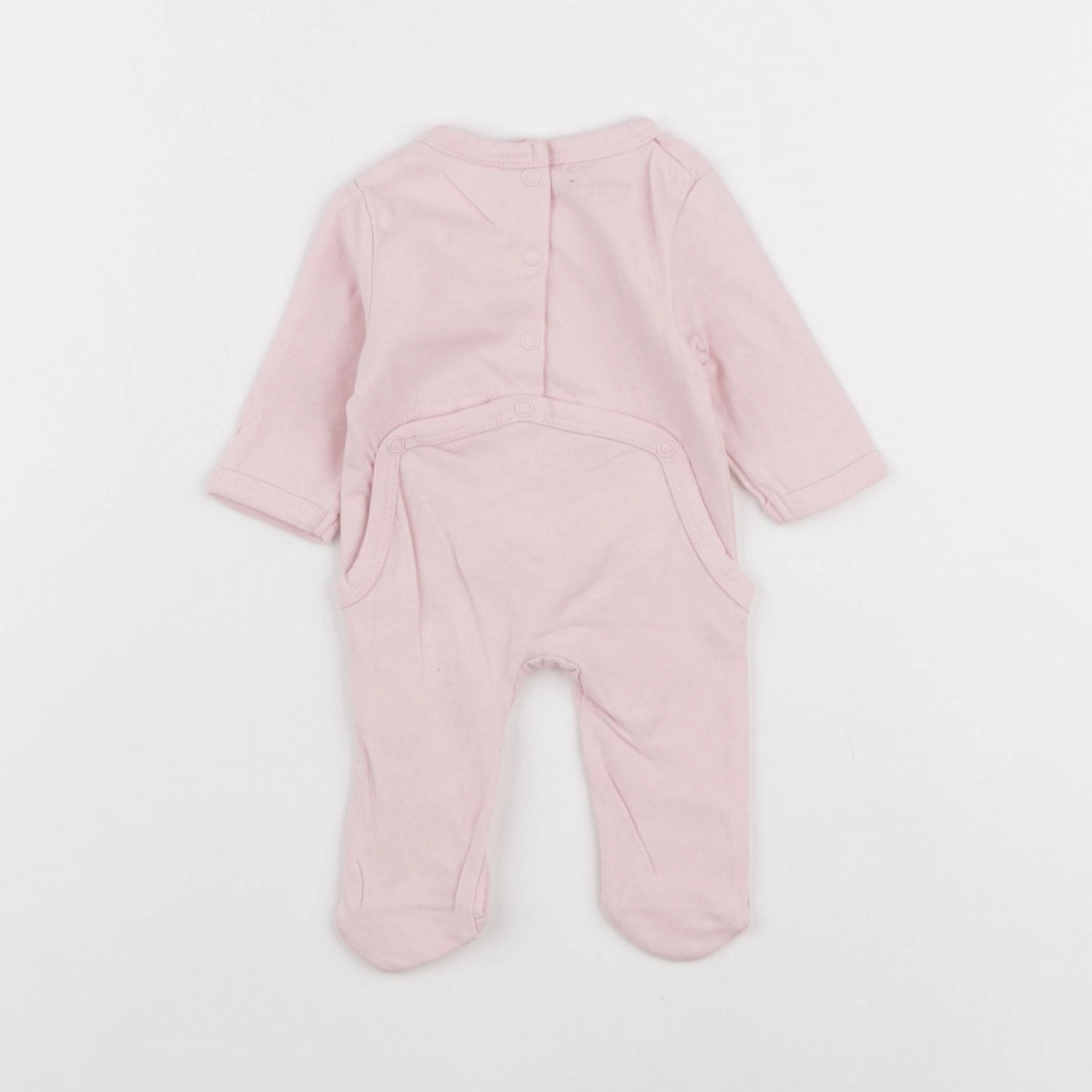 Vertbaudet - pyjama coton rose - 0 mois