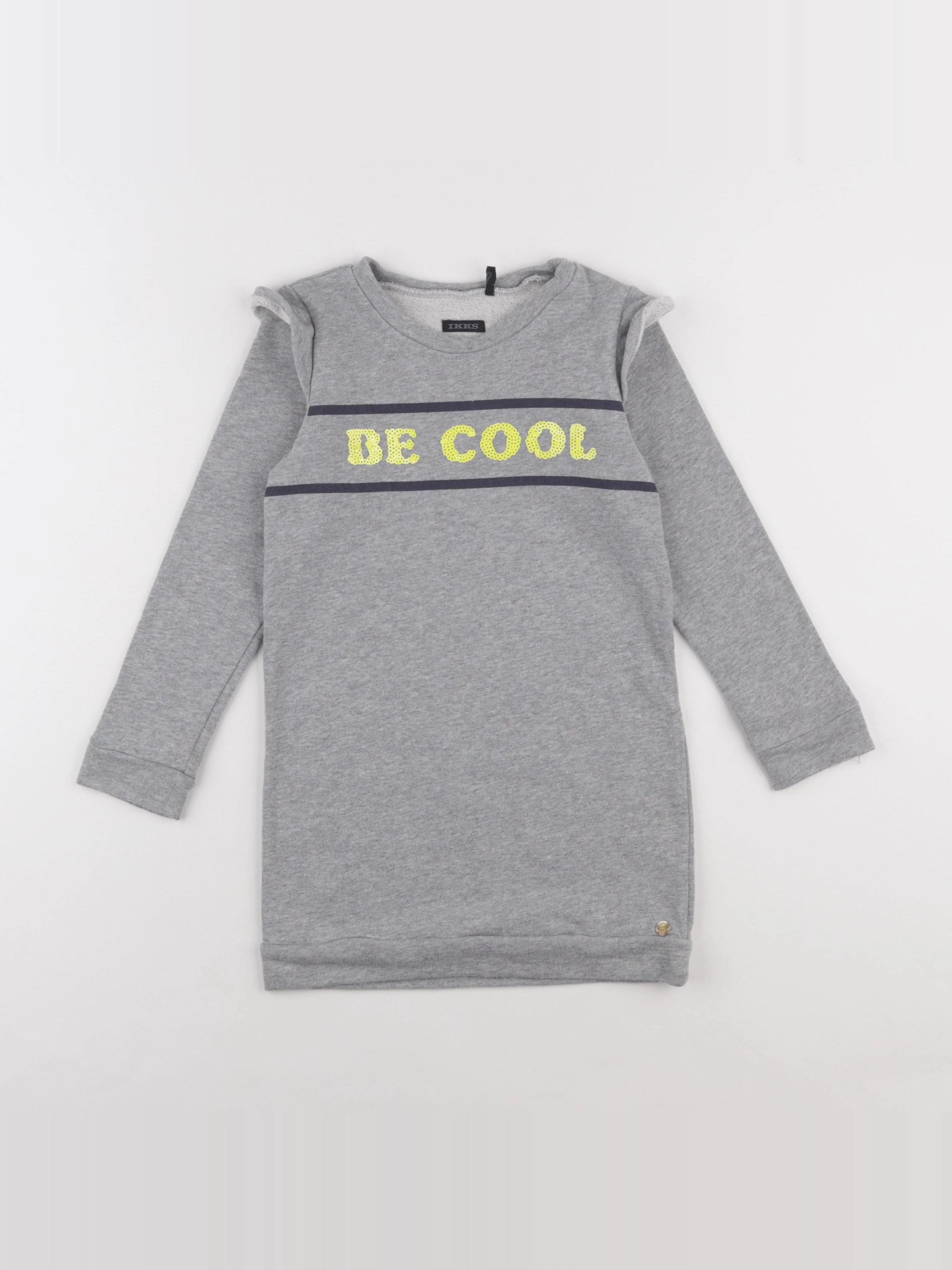 IKKS - robe gris - 5 ans