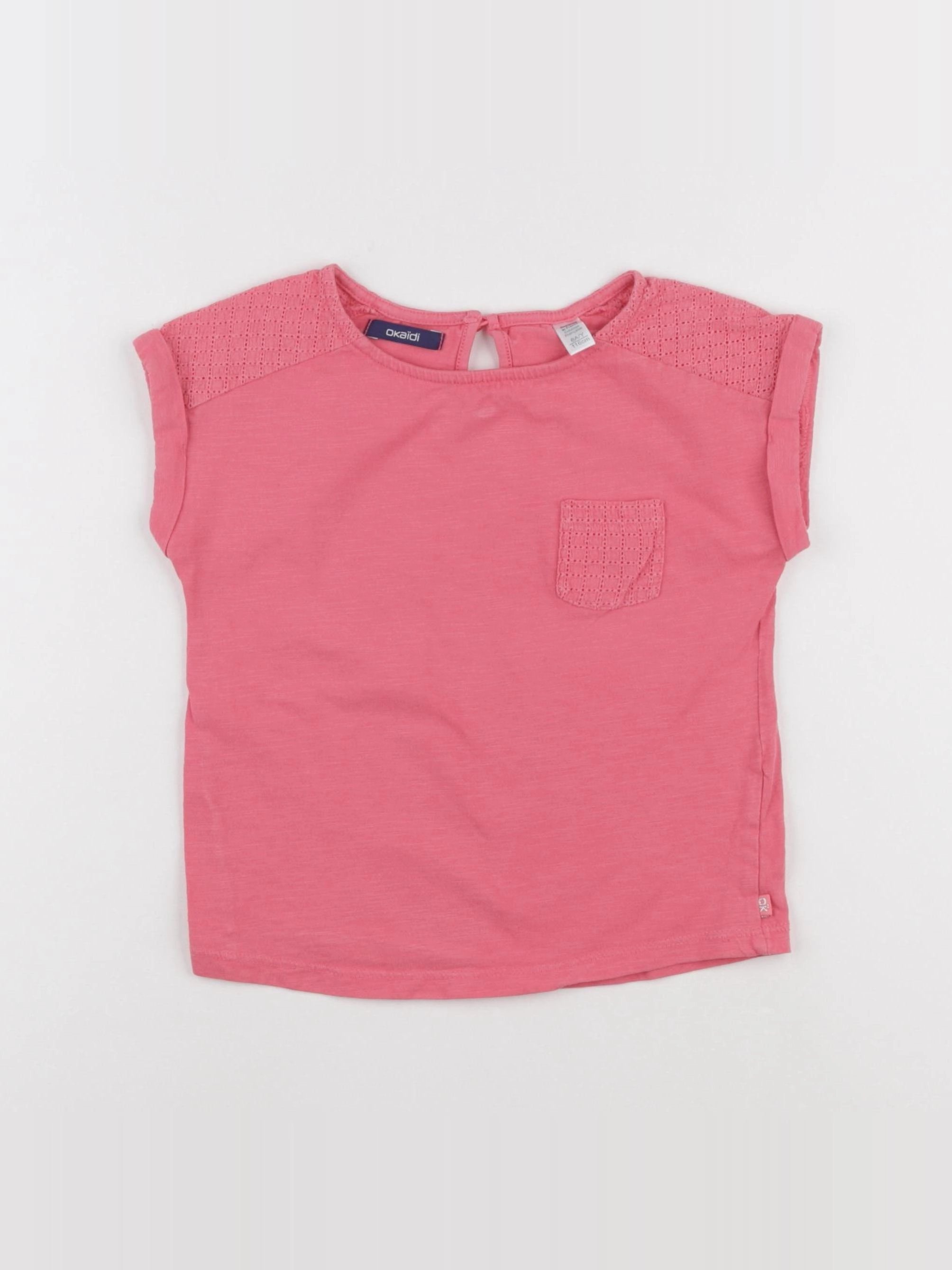 Okaidi - tee-shirt rose - 6 ans