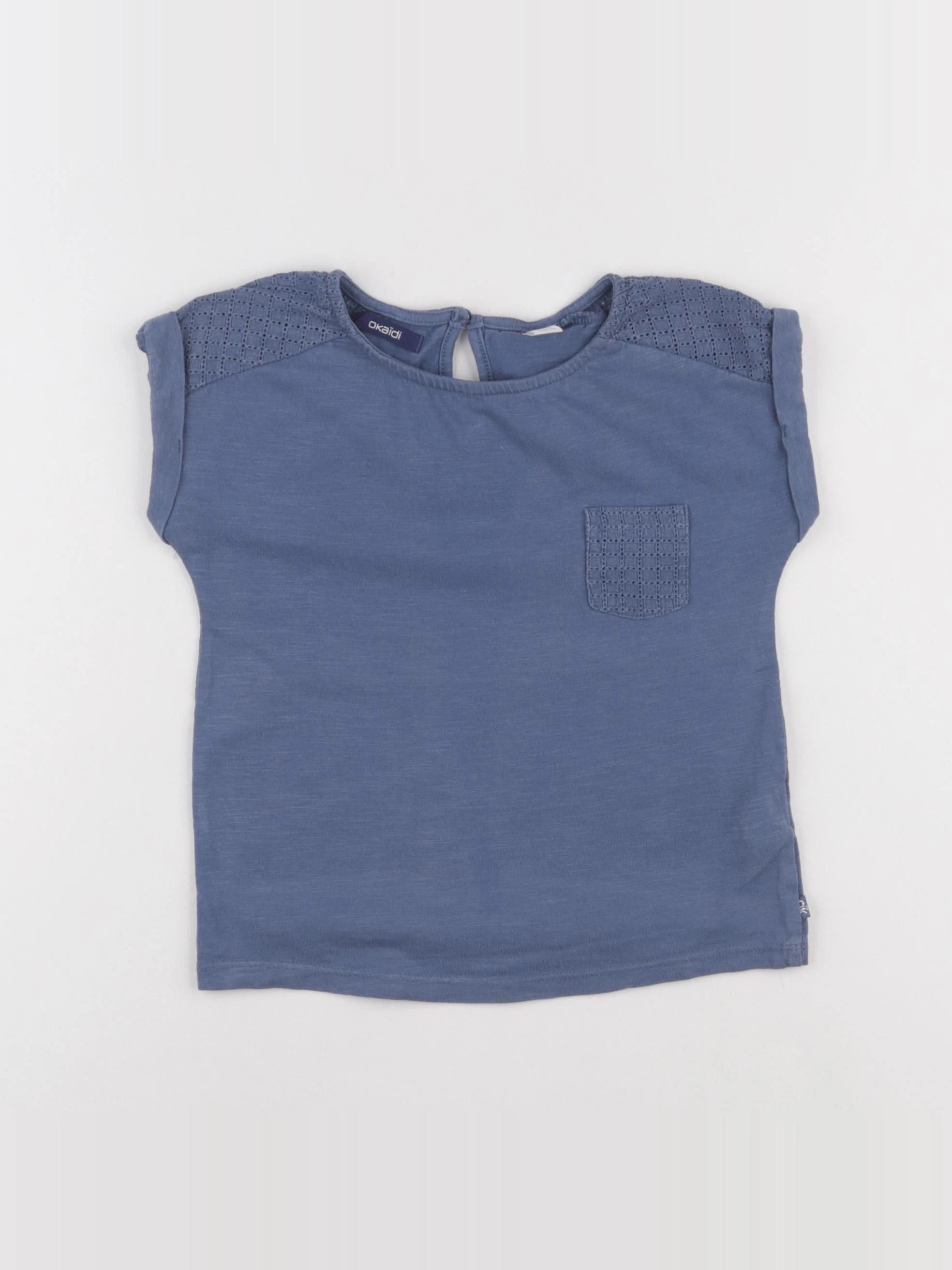 Okaidi - tee-shirt bleu - 6 ans
