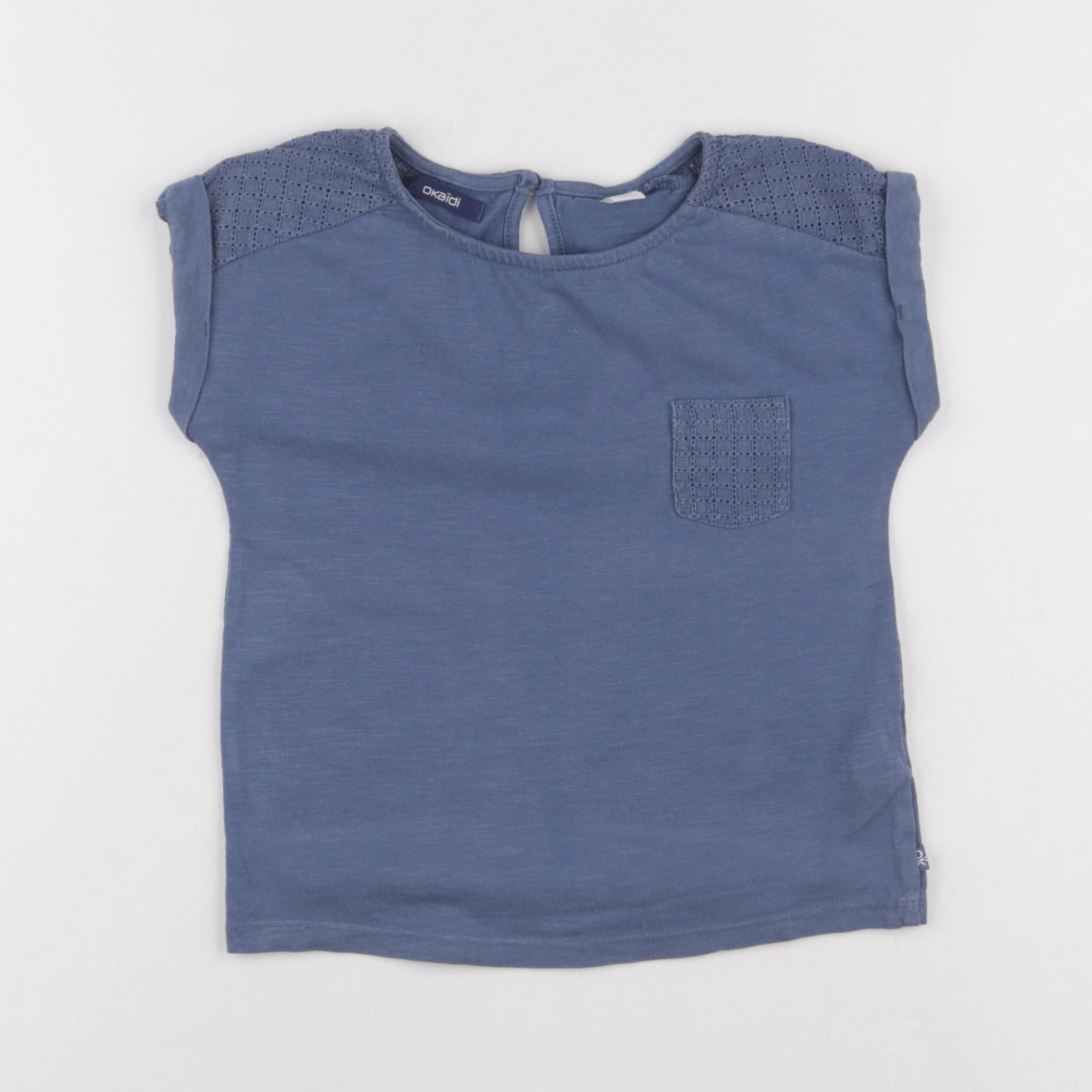 Okaidi - tee-shirt bleu - 6 ans