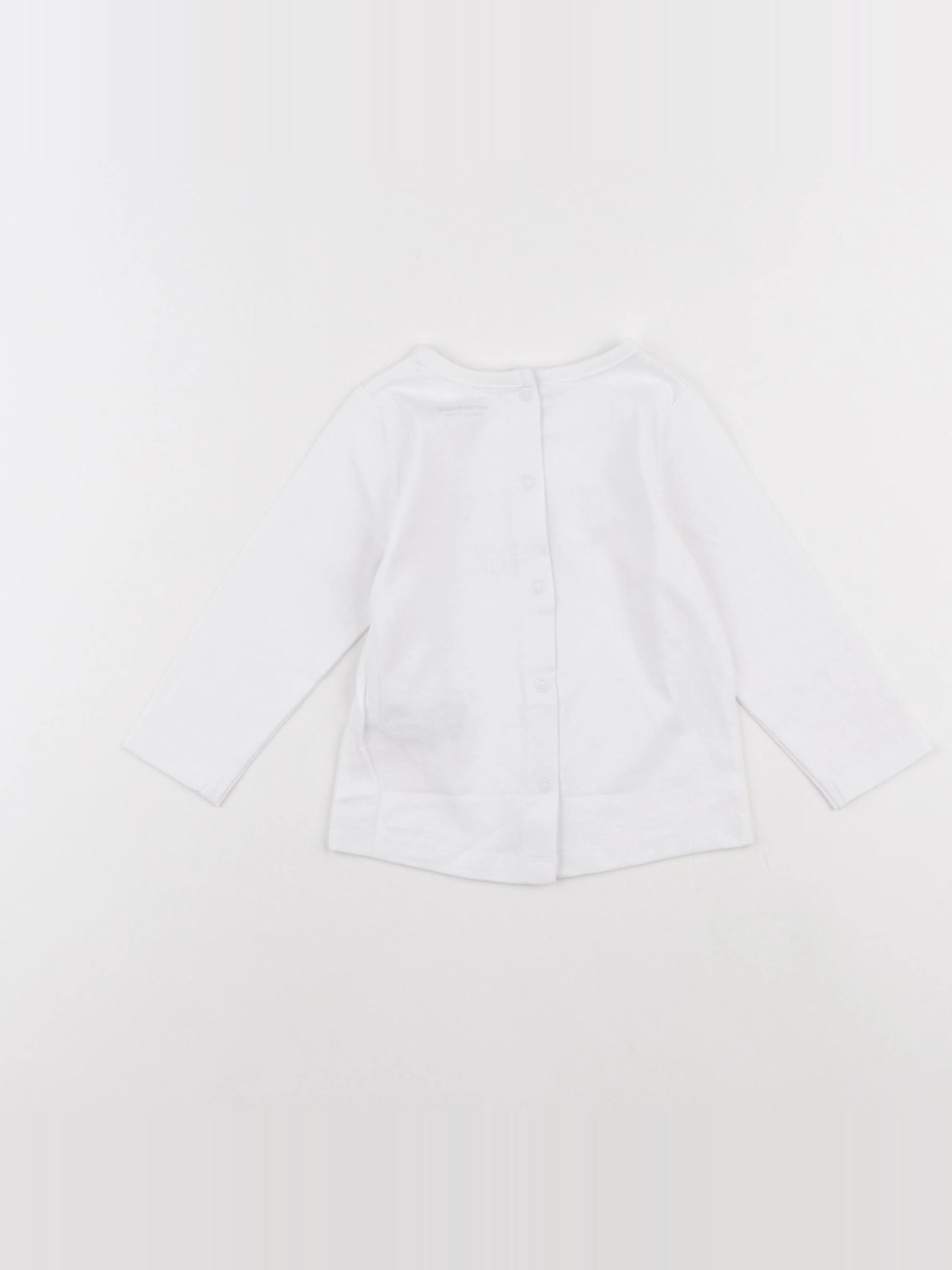 Vertbaudet - tee-shirt blanc - 9 mois