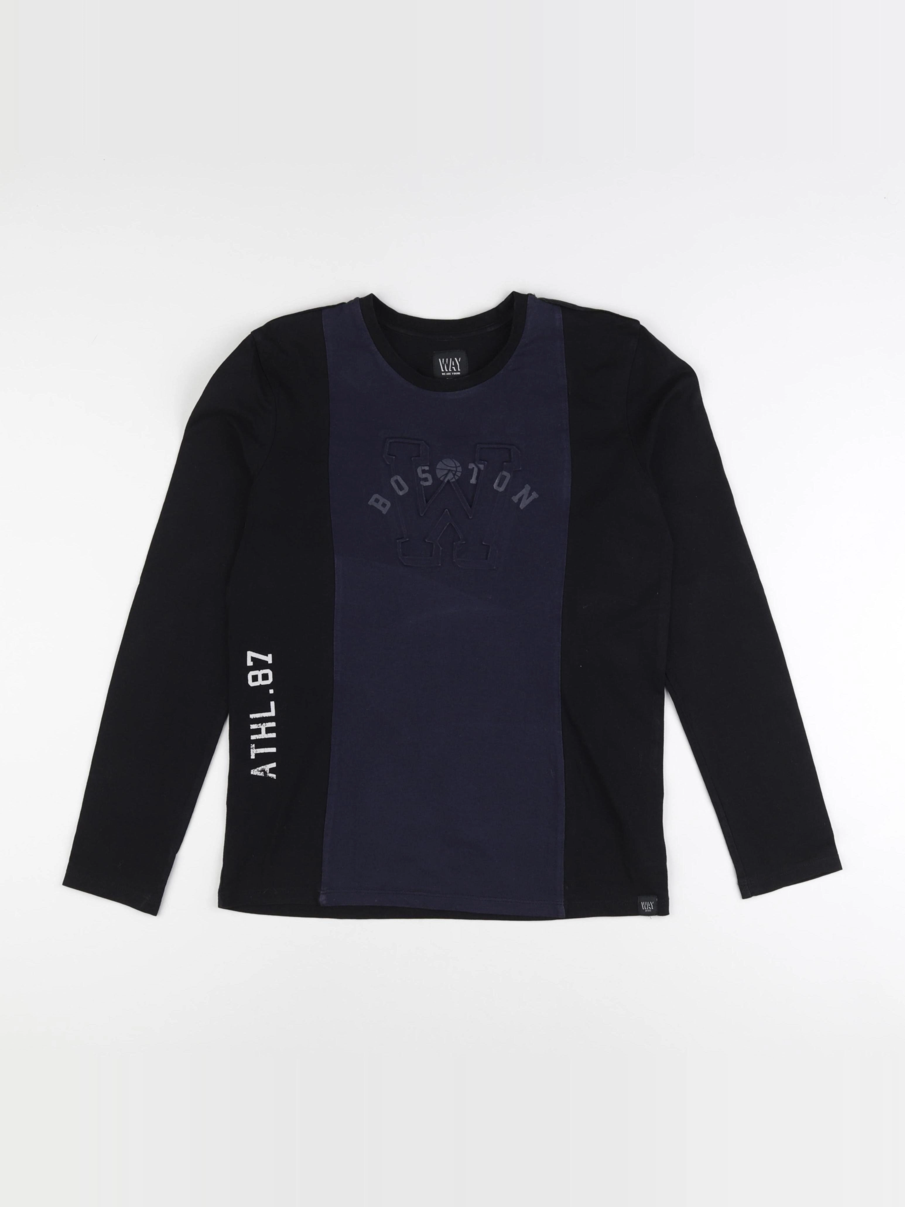 IKKS - tee-shirt noir, bleu - 12 ans