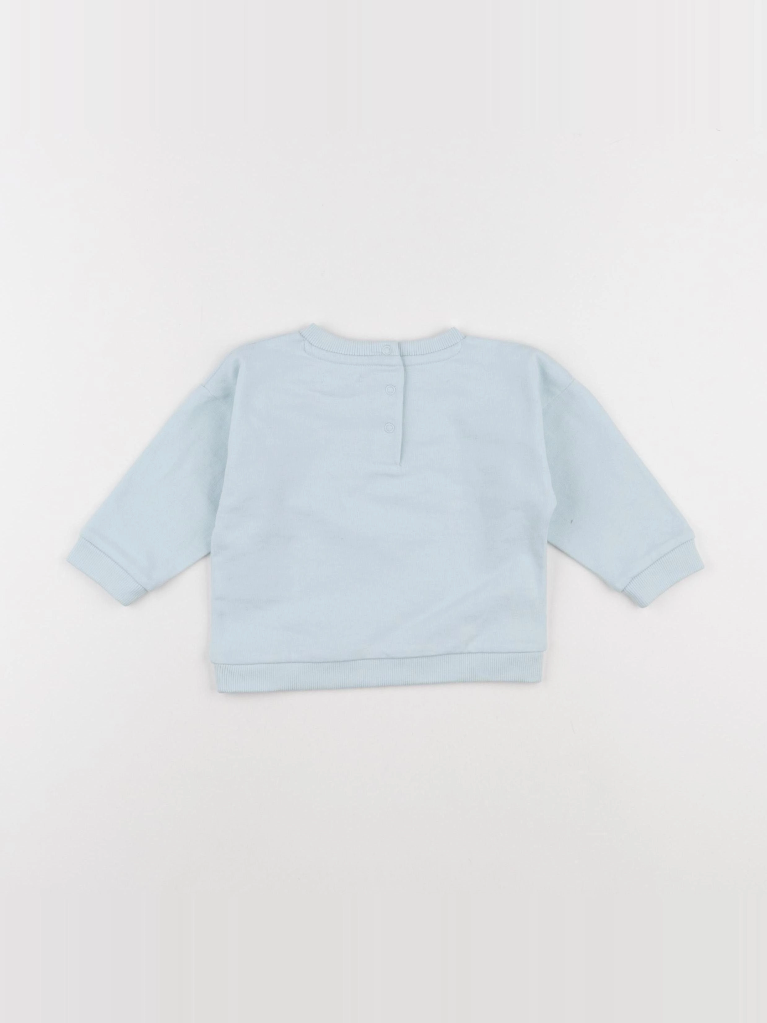 Vertbaudet - sweat bleu - 9 mois