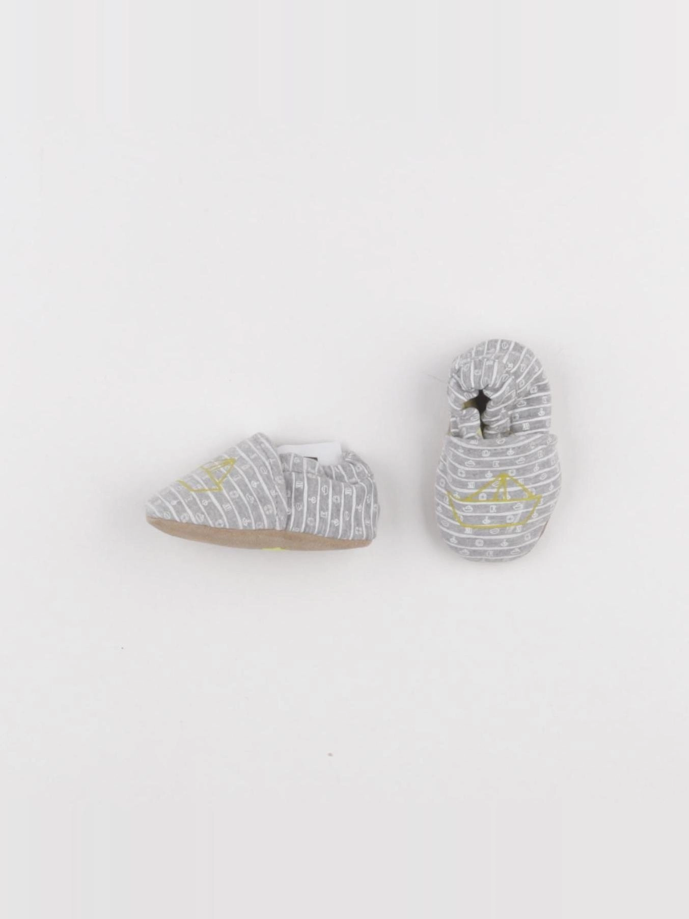 Vertbaudet - chaussons gris - pointure 18/19