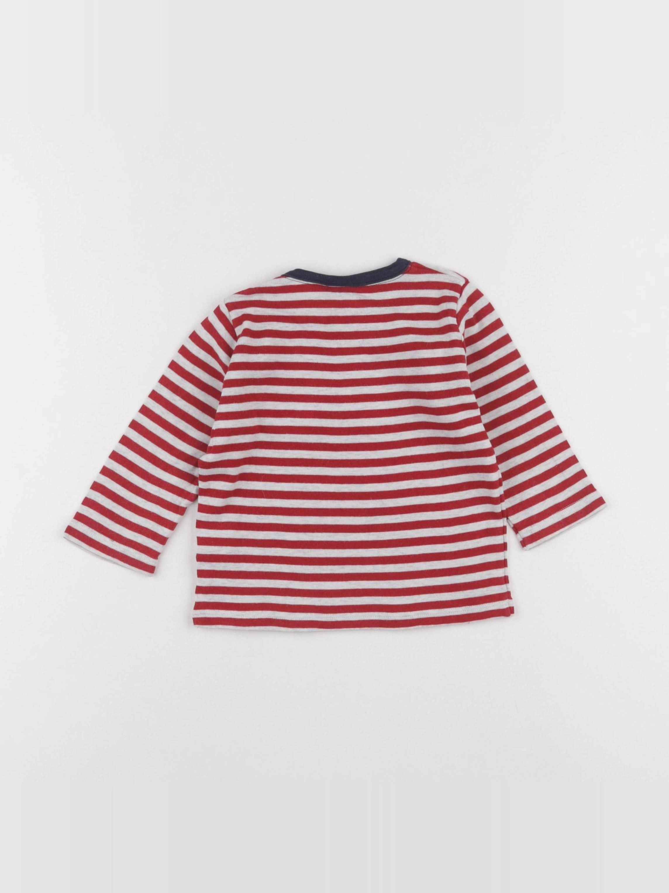 Petit Bateau - maillot de corps rouge - 12 mois