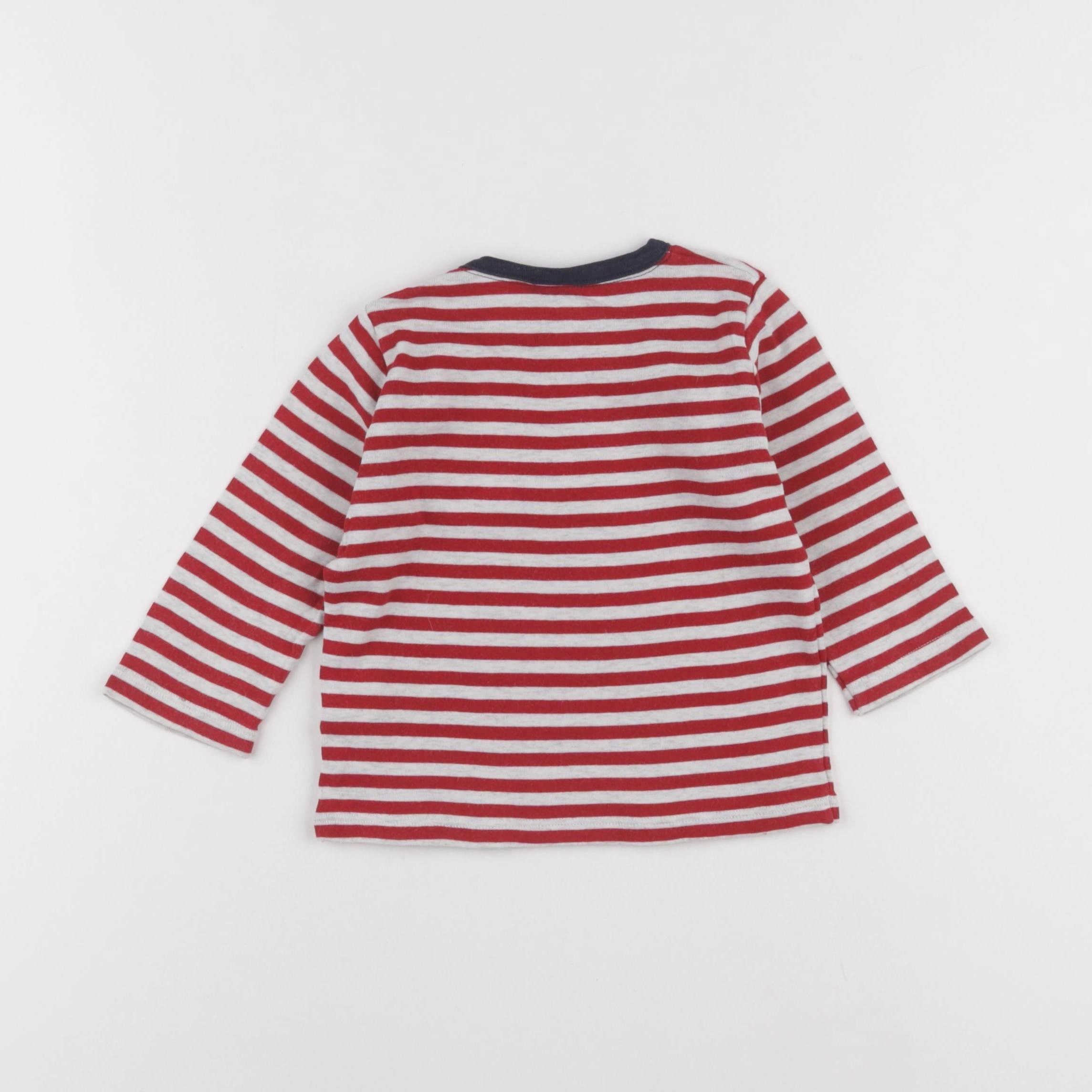 Petit Bateau - maillot de corps rouge - 12 mois