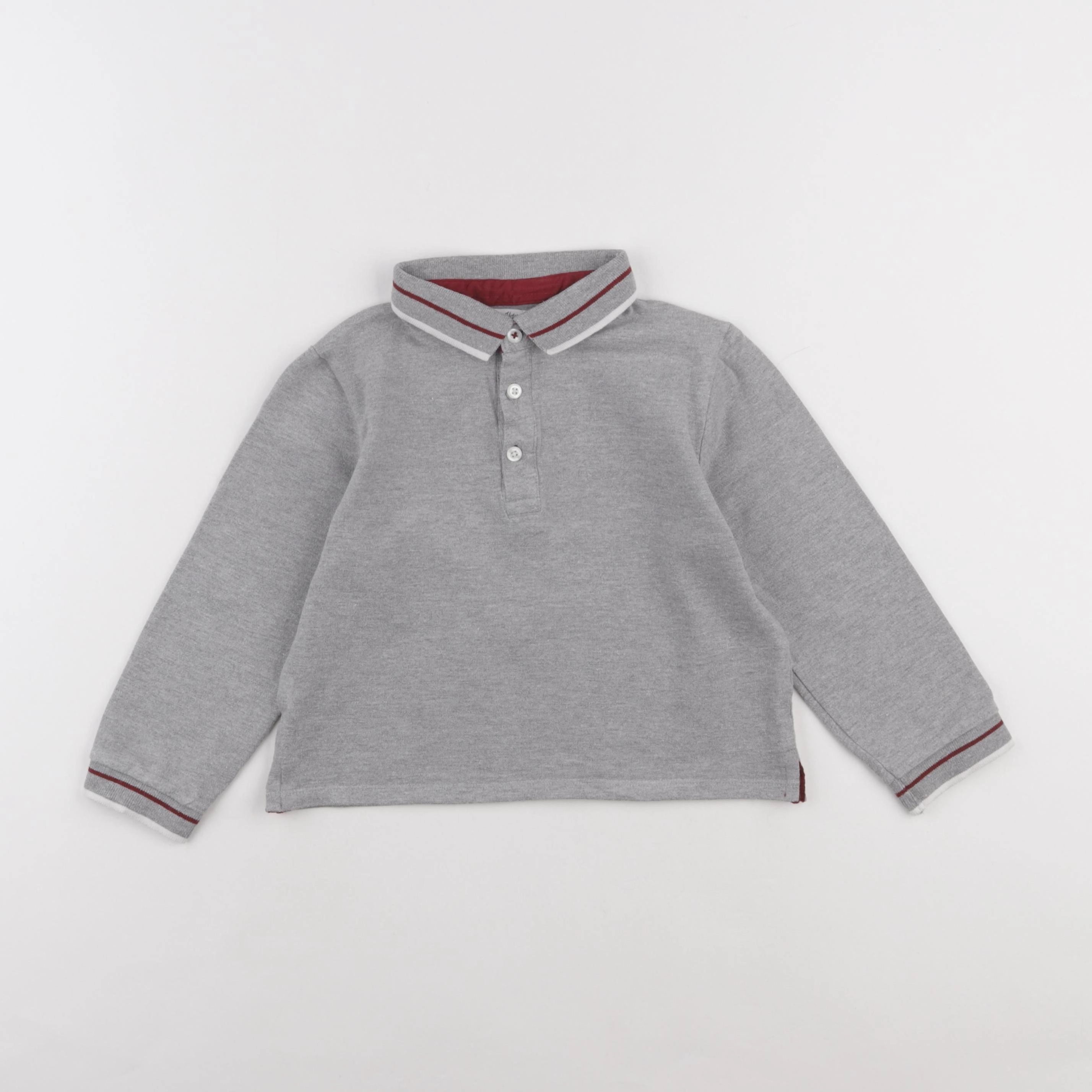 Eden & Victor - polo gris - 5 ans