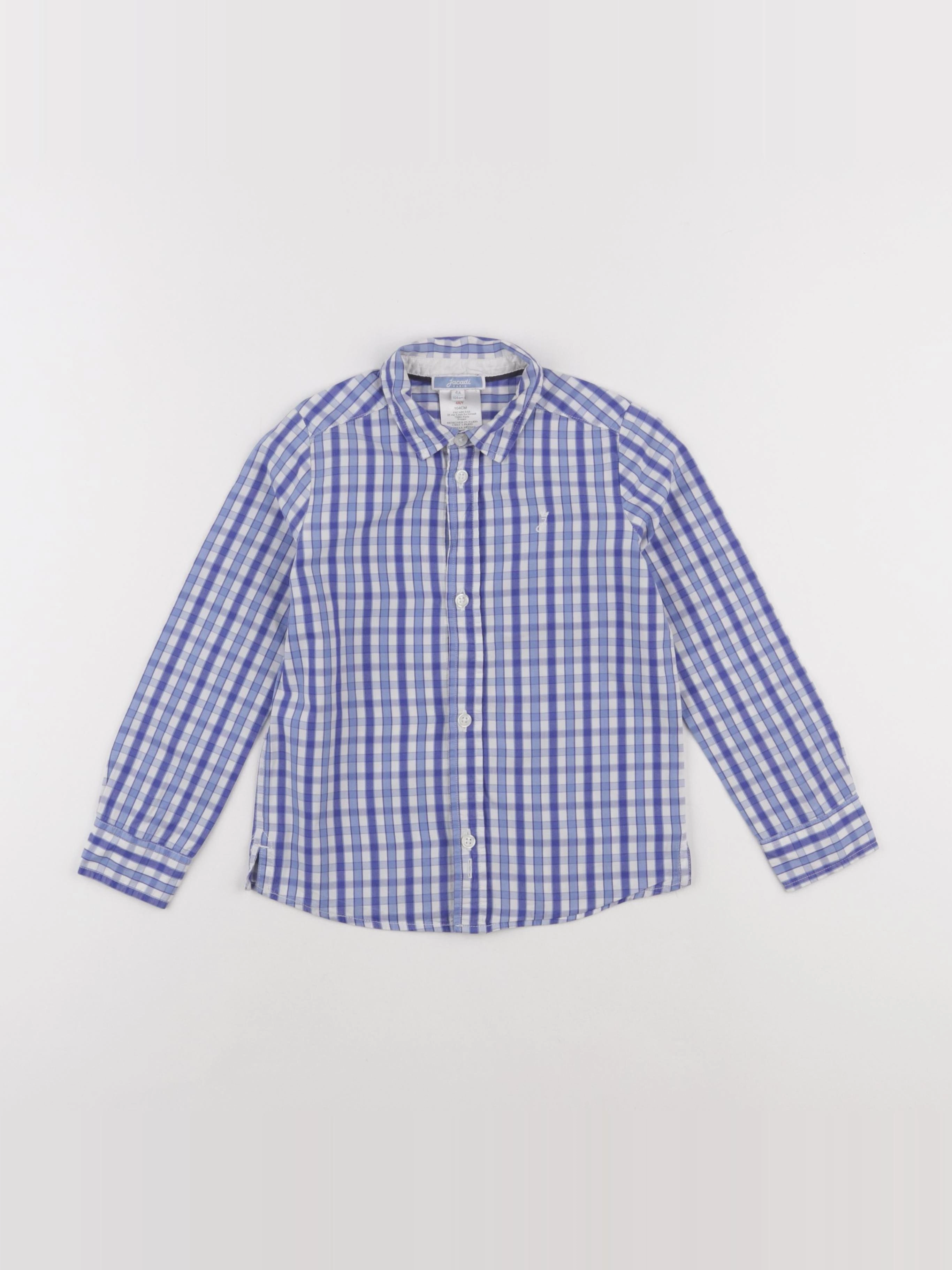 Jacadi - chemise bleu, blanc - 4 ans