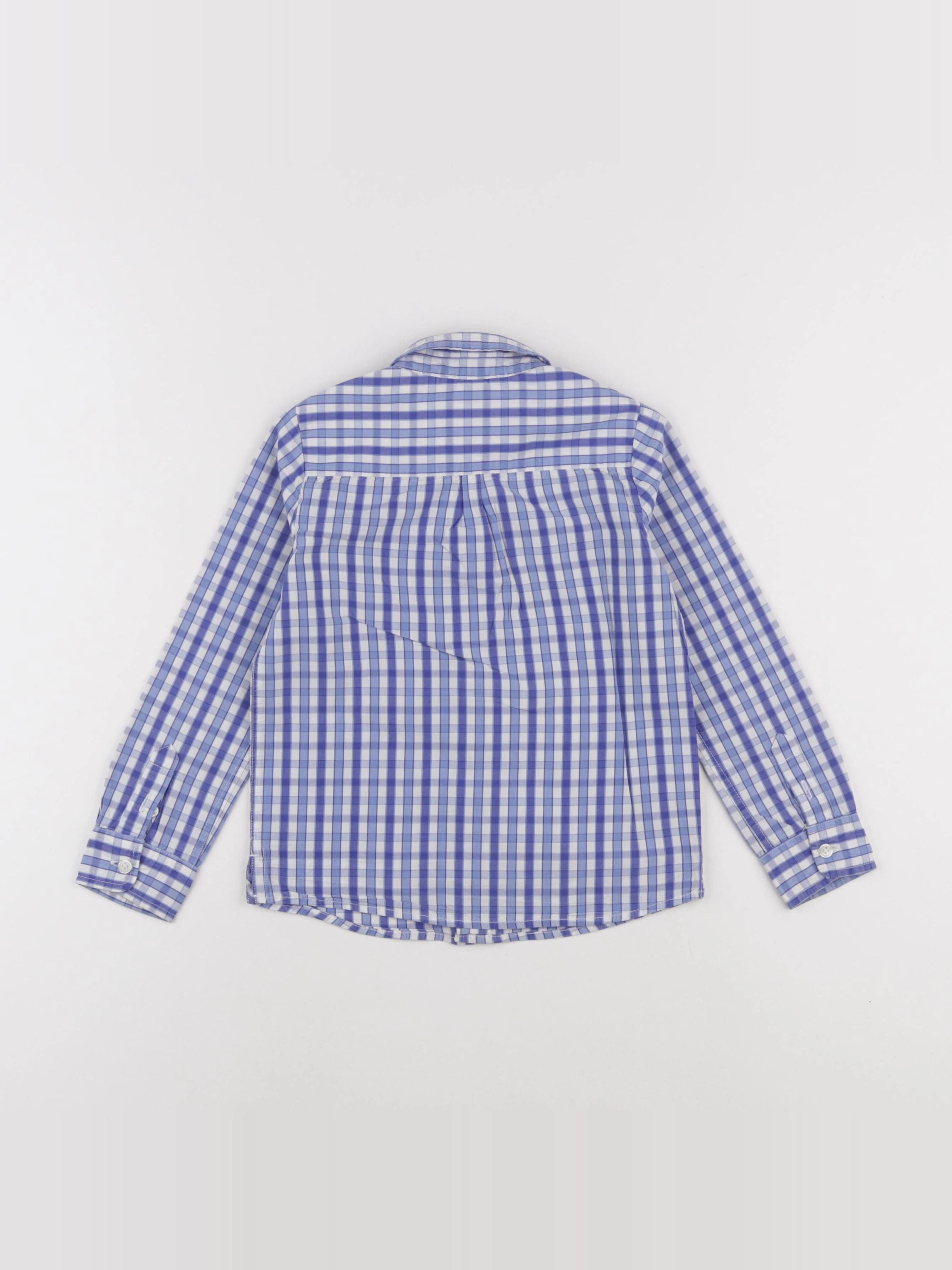 Jacadi - chemise bleu, blanc - 4 ans