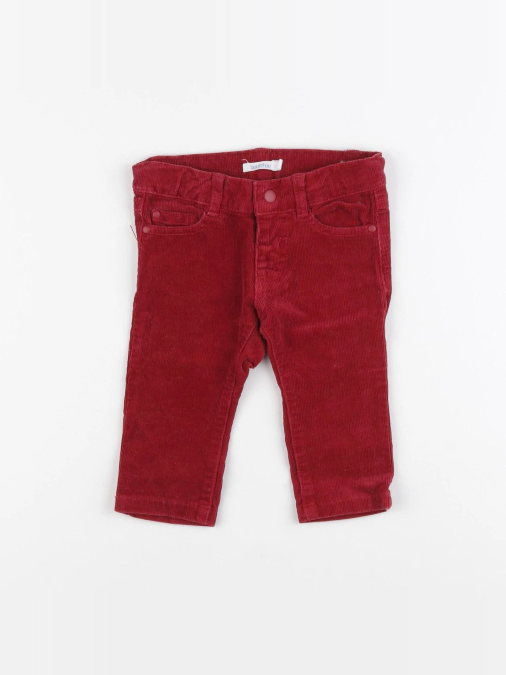 Boutchou - pantalon rouge - 6 mois