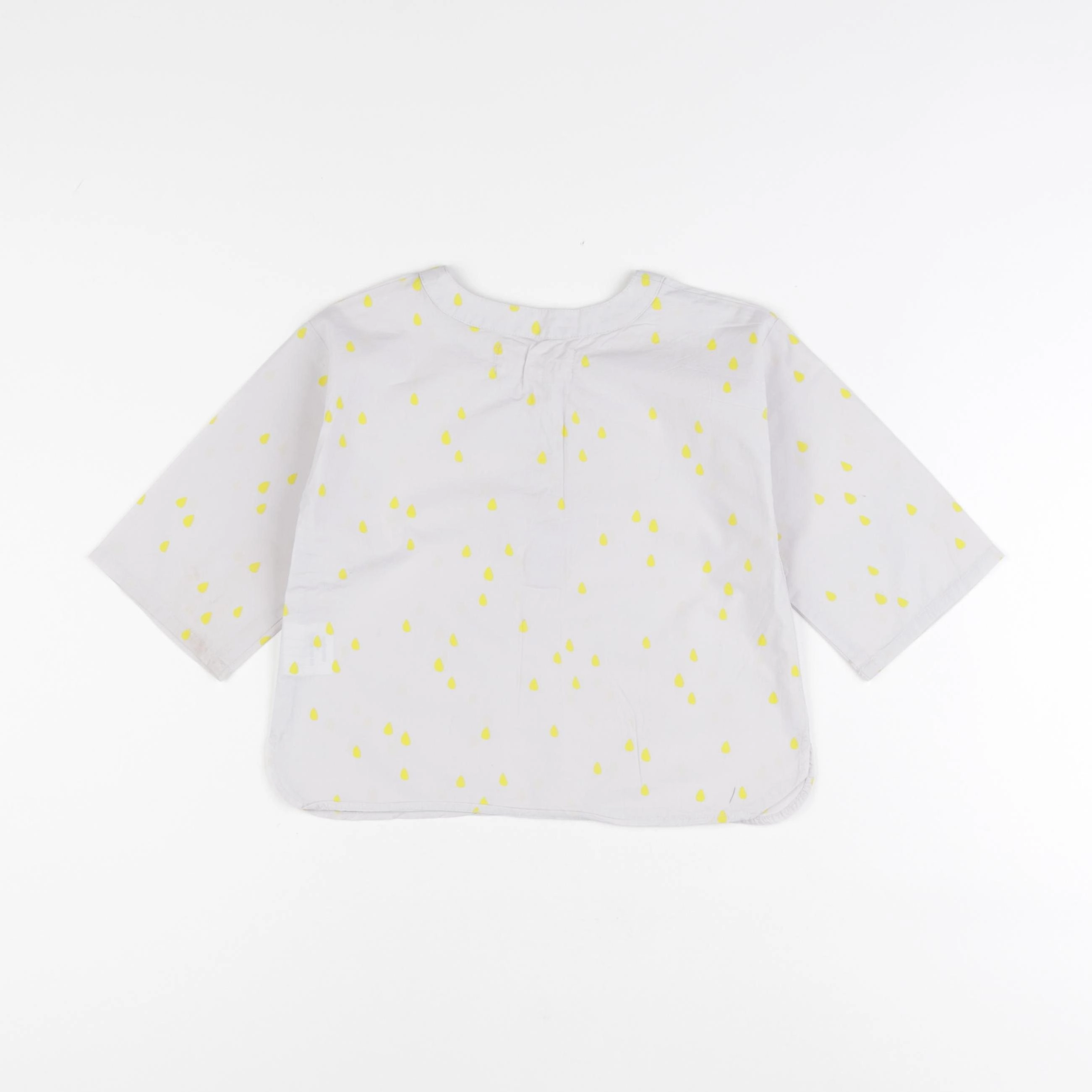 Monoprix - blouse blanc, jaune - 12/18 mois