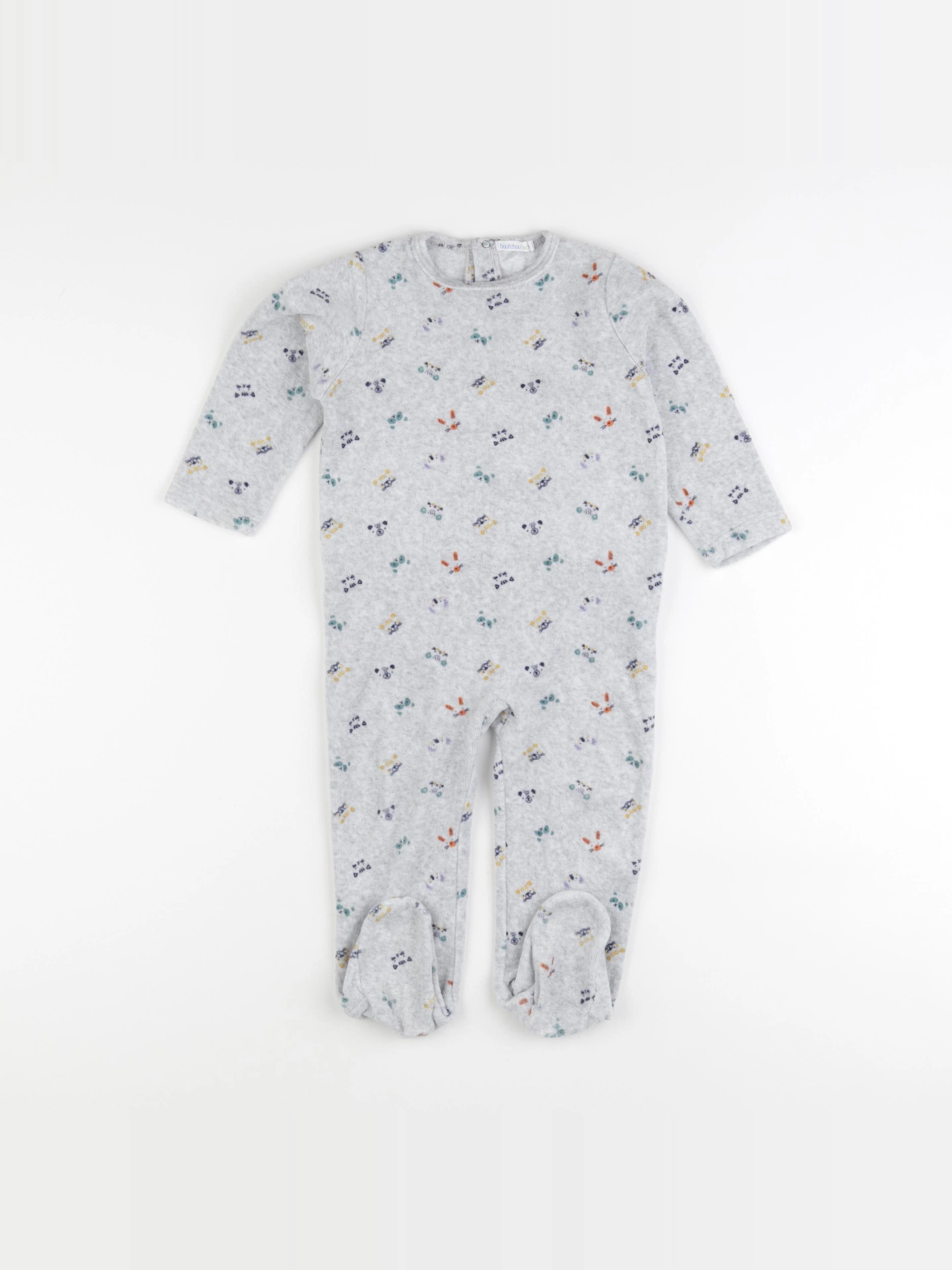 Boutchou - pyjama velours gris - 18 mois