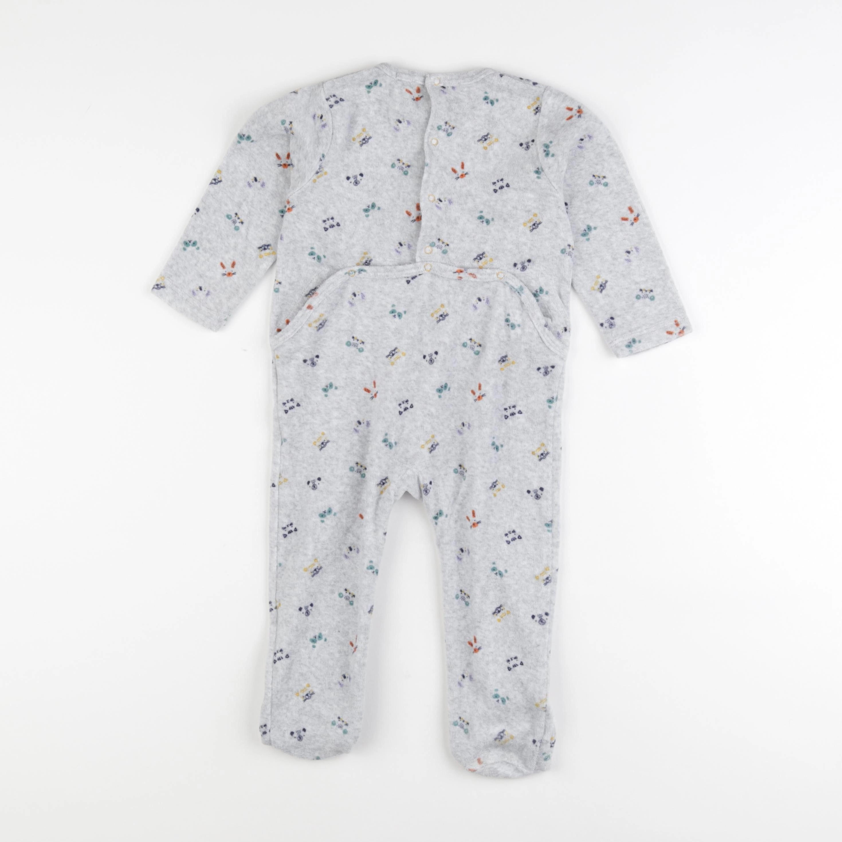 Boutchou - pyjama velours gris - 18 mois