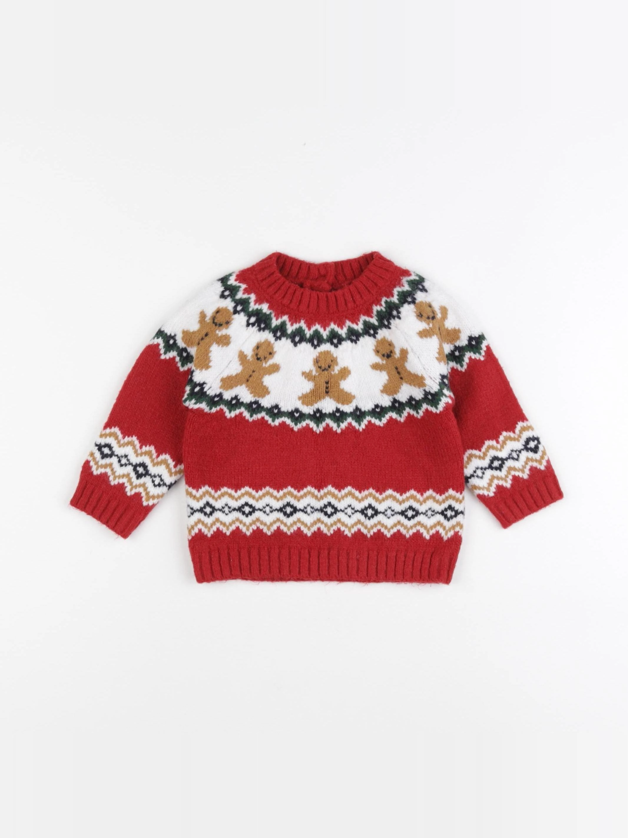 Boutchou - pull rouge - 6 mois