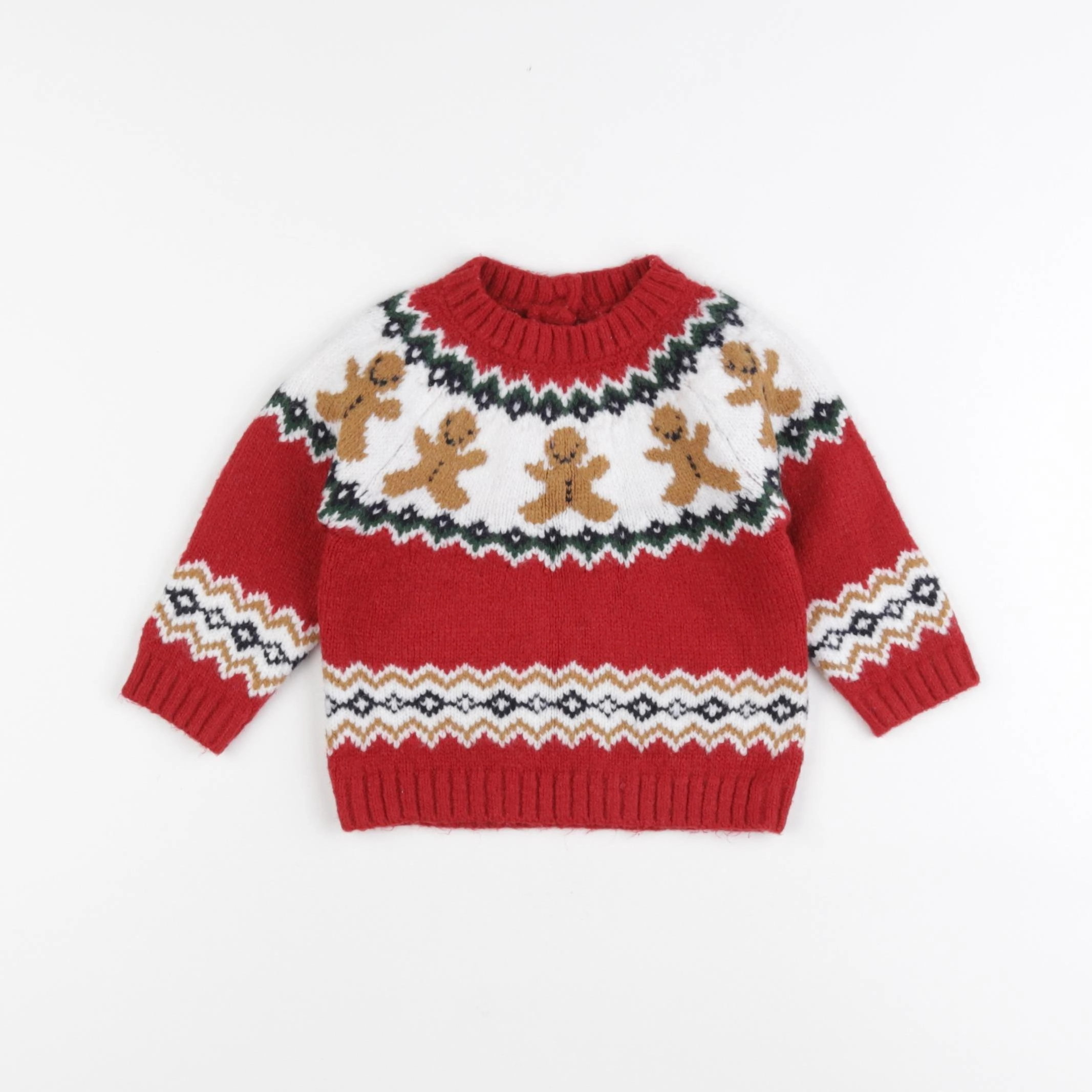 Boutchou - pull rouge - 6 mois