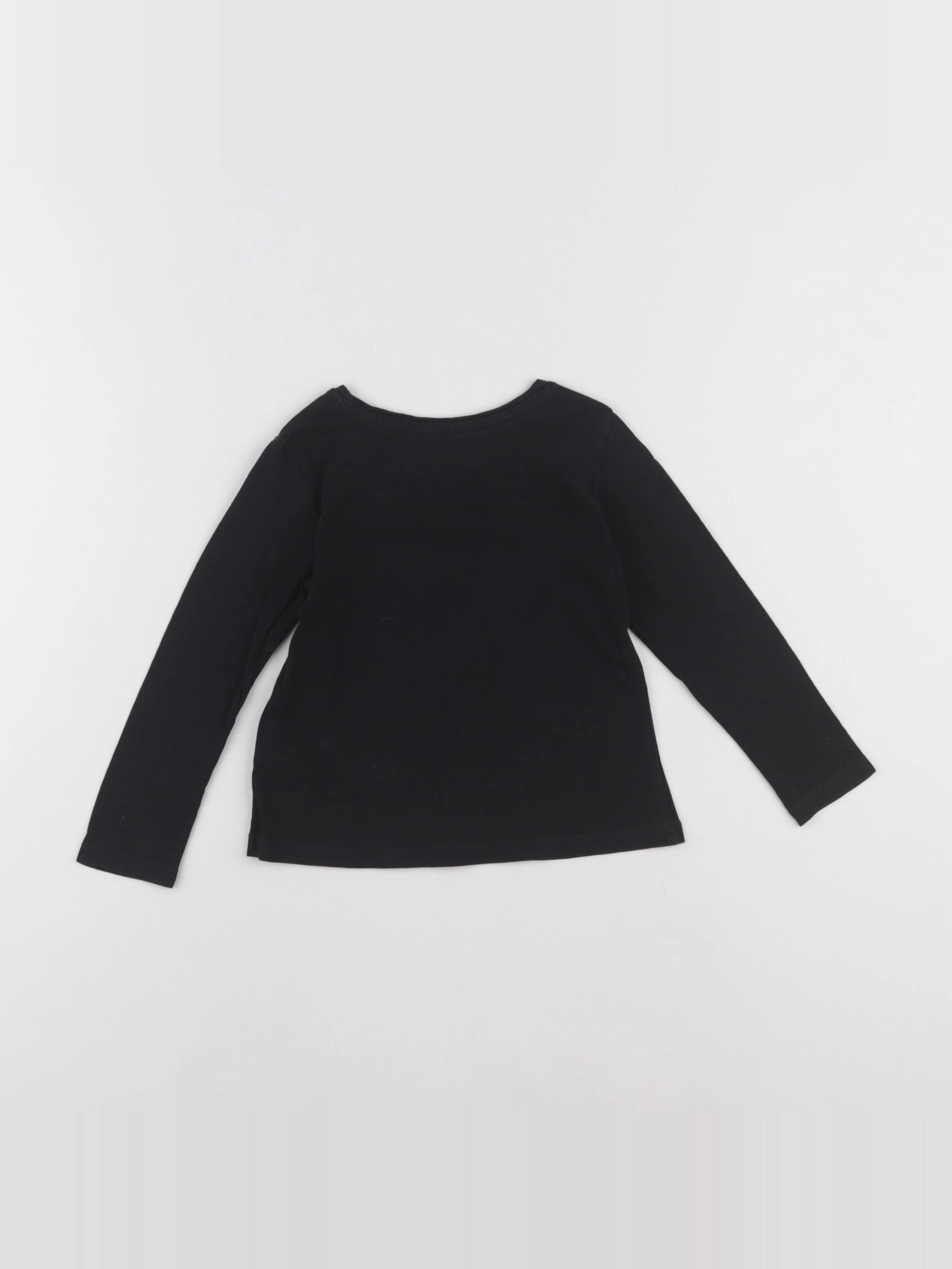 Vertbaudet - tee-shirt noir - 3 ans