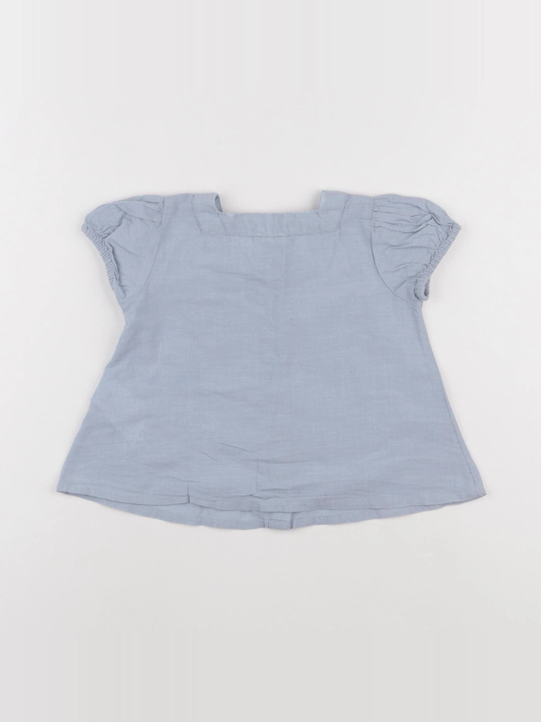 Vertbaudet - blouse bleu - 2 ans