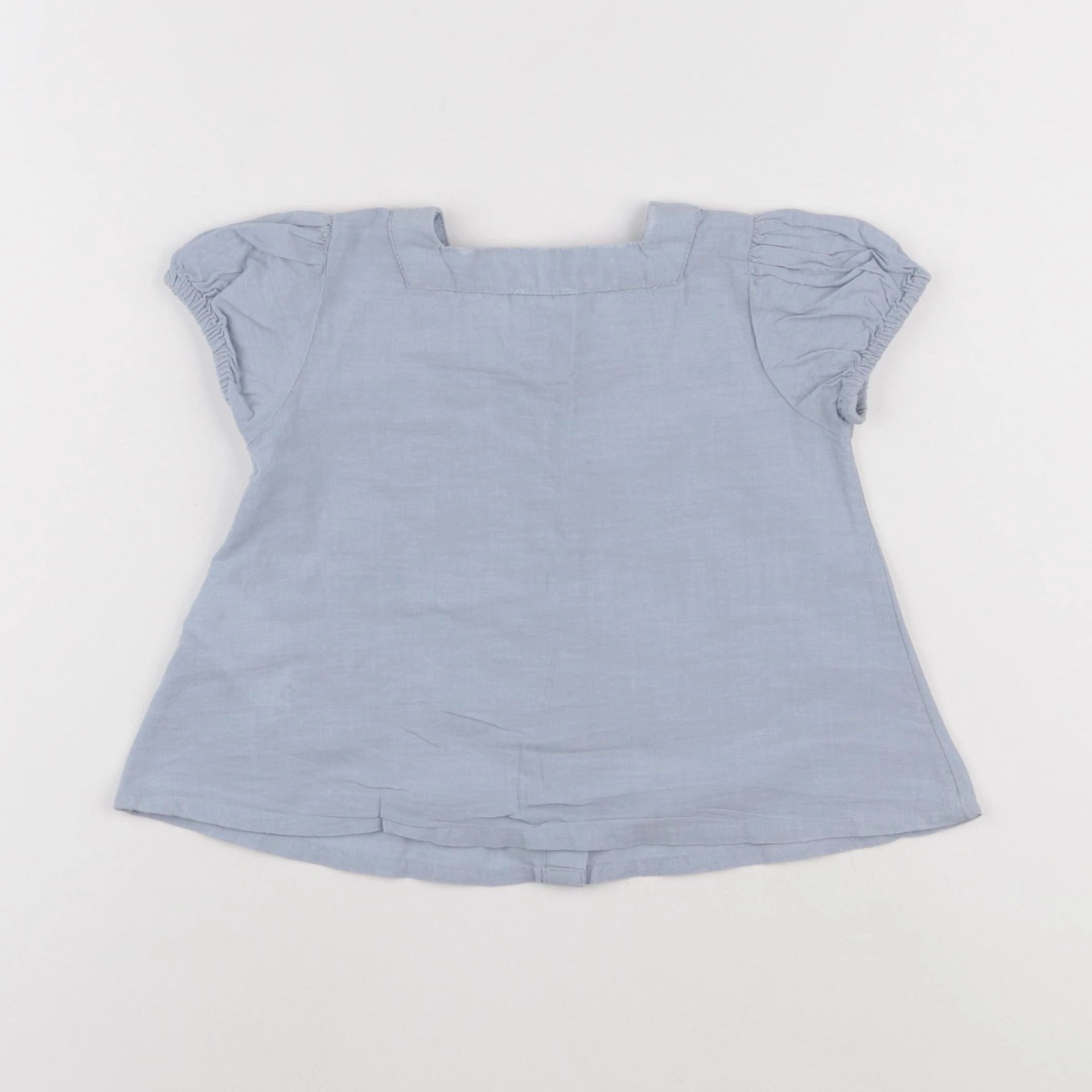 Vertbaudet - blouse bleu - 2 ans