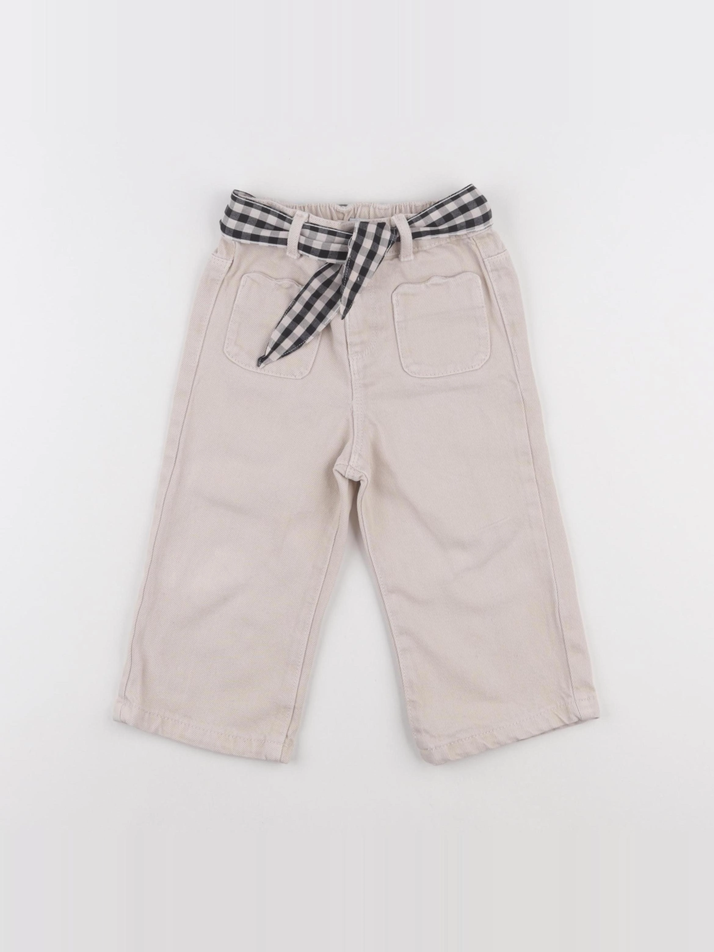 Vertbaudet - jean beige - 24 mois