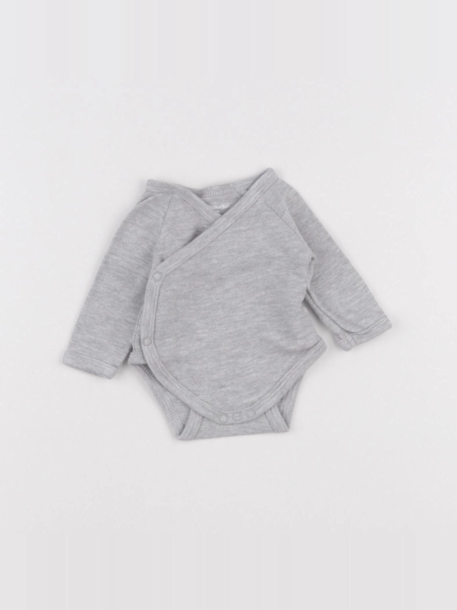 Vertbaudet - body gris - 0 mois