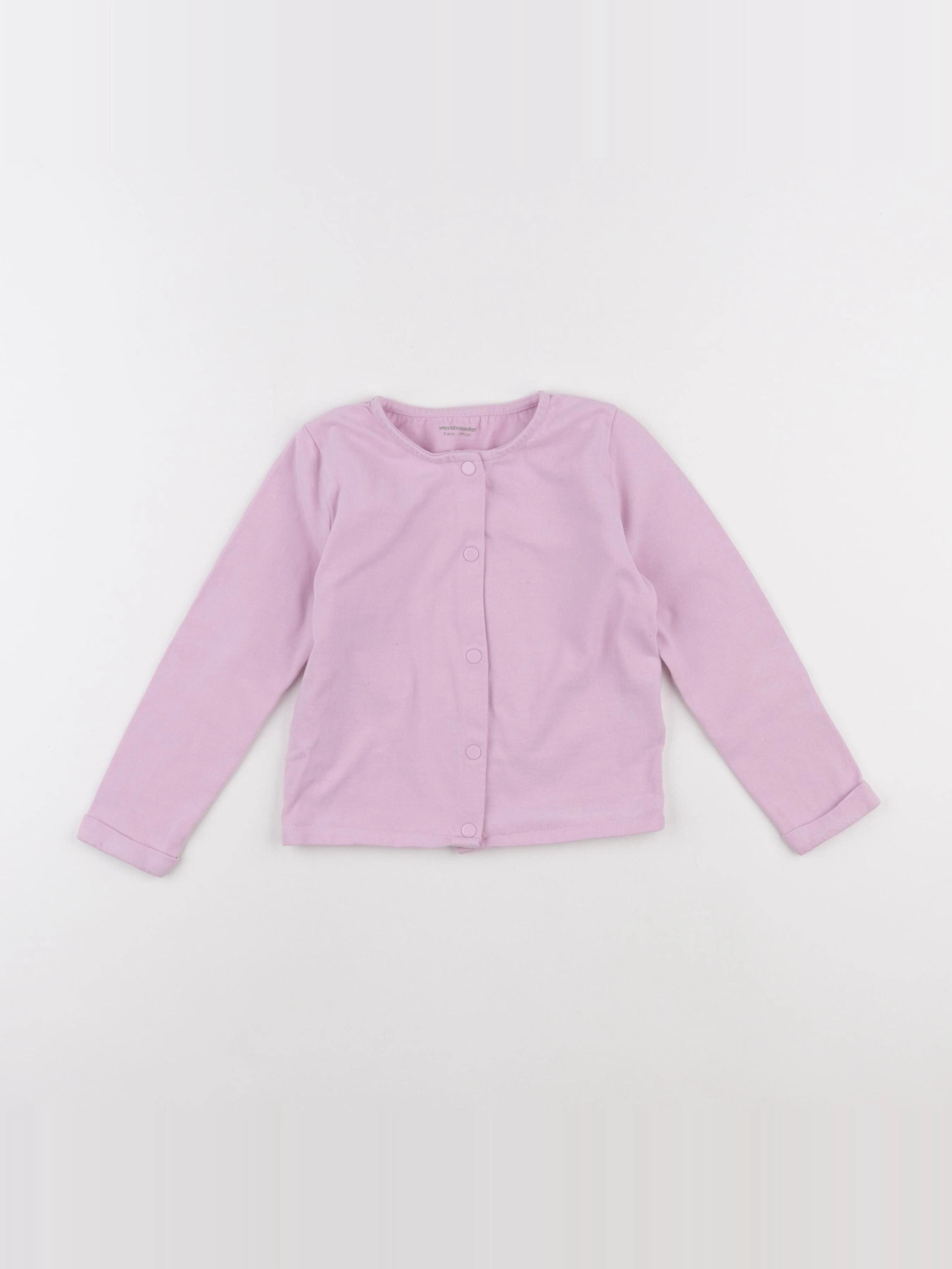 Vertbaudet - tee-shirt rose - 4 ans